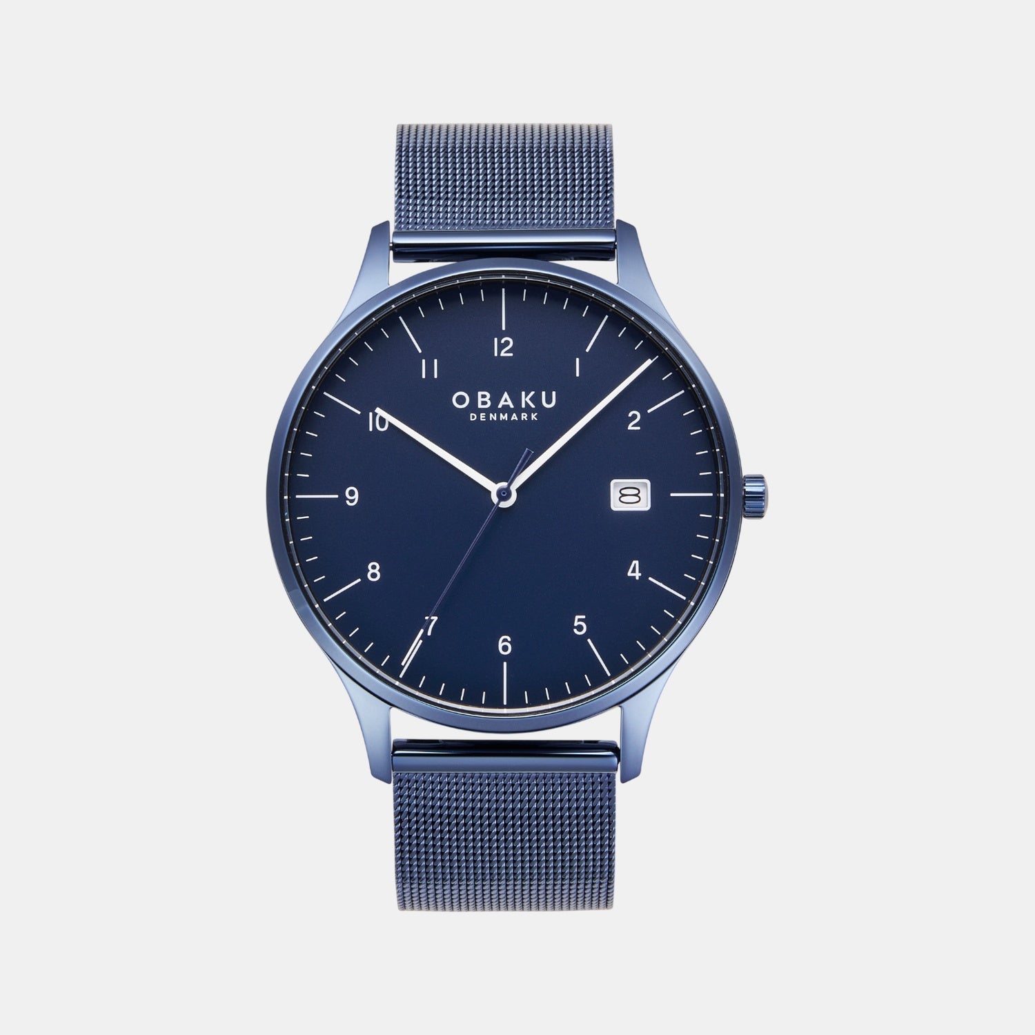 Obaku Chia Marine Men Quartz Blue Dial Analog Stainless Steel Watch V298GDLLML