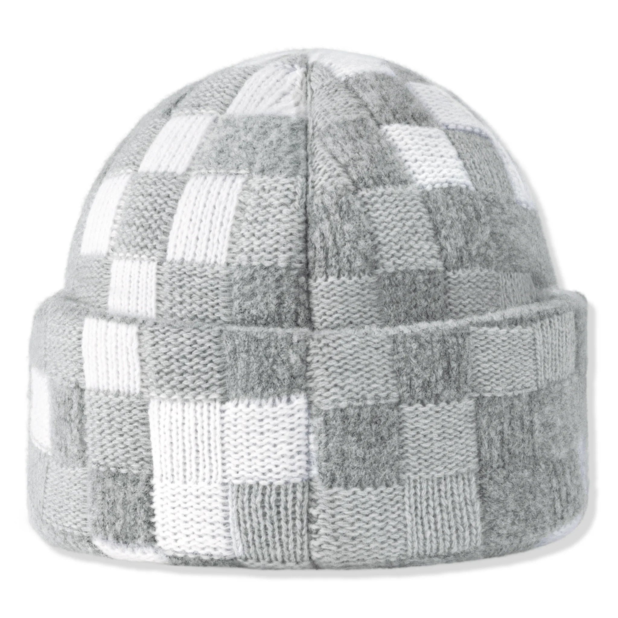 Louis Vuitton Damoflage Pearls Crush Reversible Light Grey Beanie - view 2