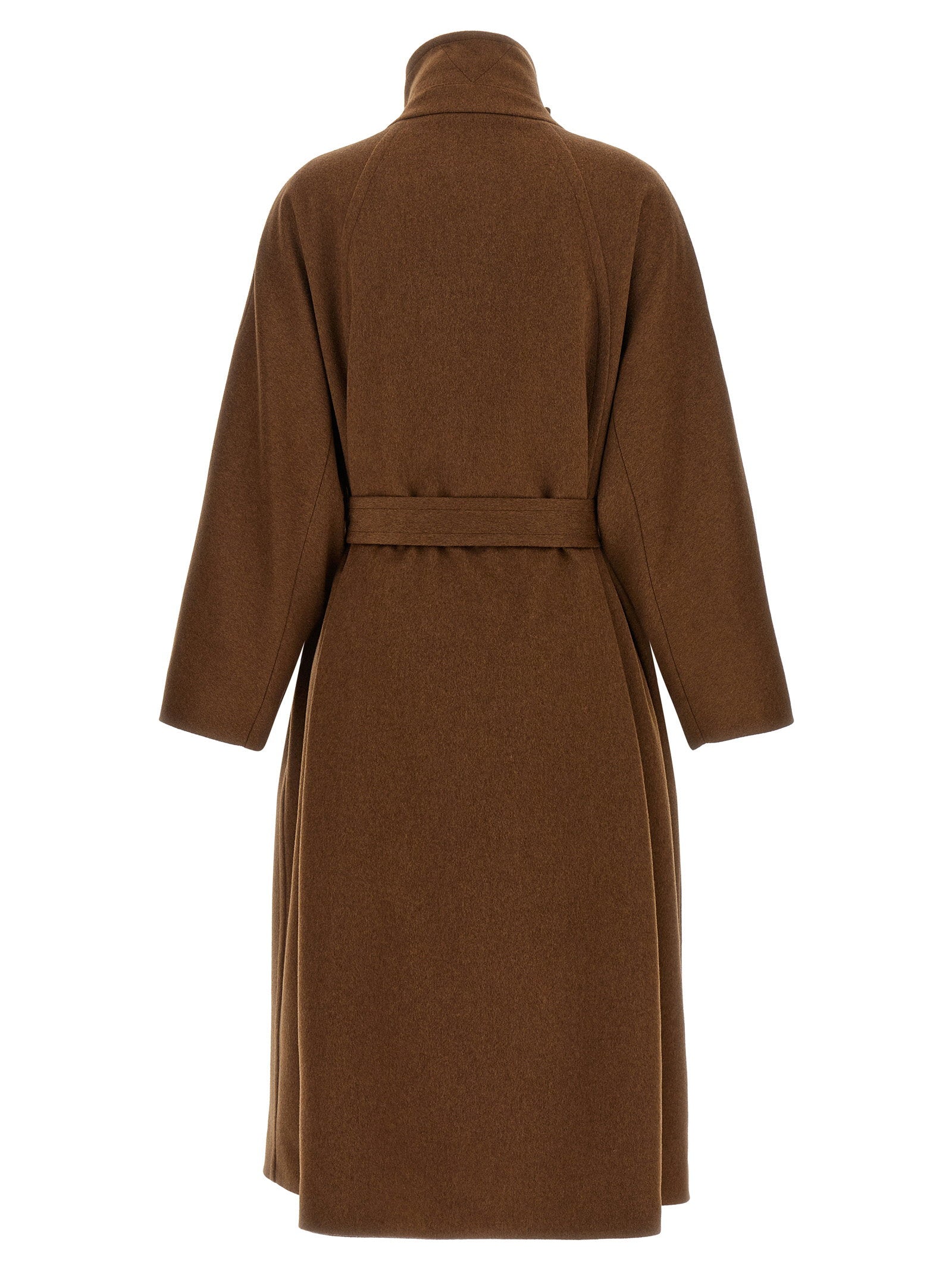 Alberto Biani Double-breasted Belted Coat – 100% wool - view 2