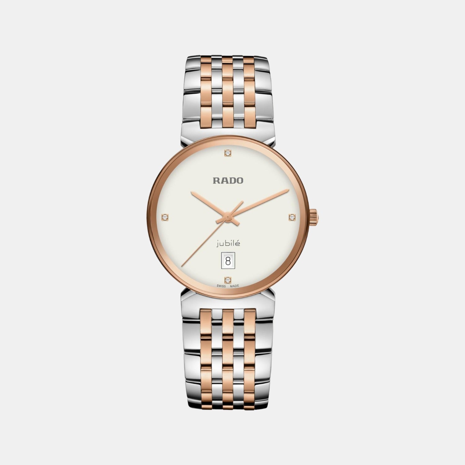 Rado Florence Unisex Quartz White Dial Analog Stainless Steel Watch R48912723