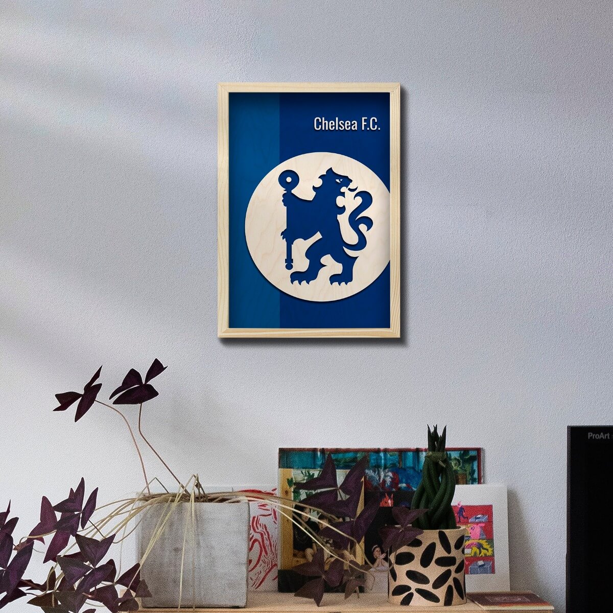 Bigsmall_cc Chelsea F.C. Wooden Wall Art - view 2