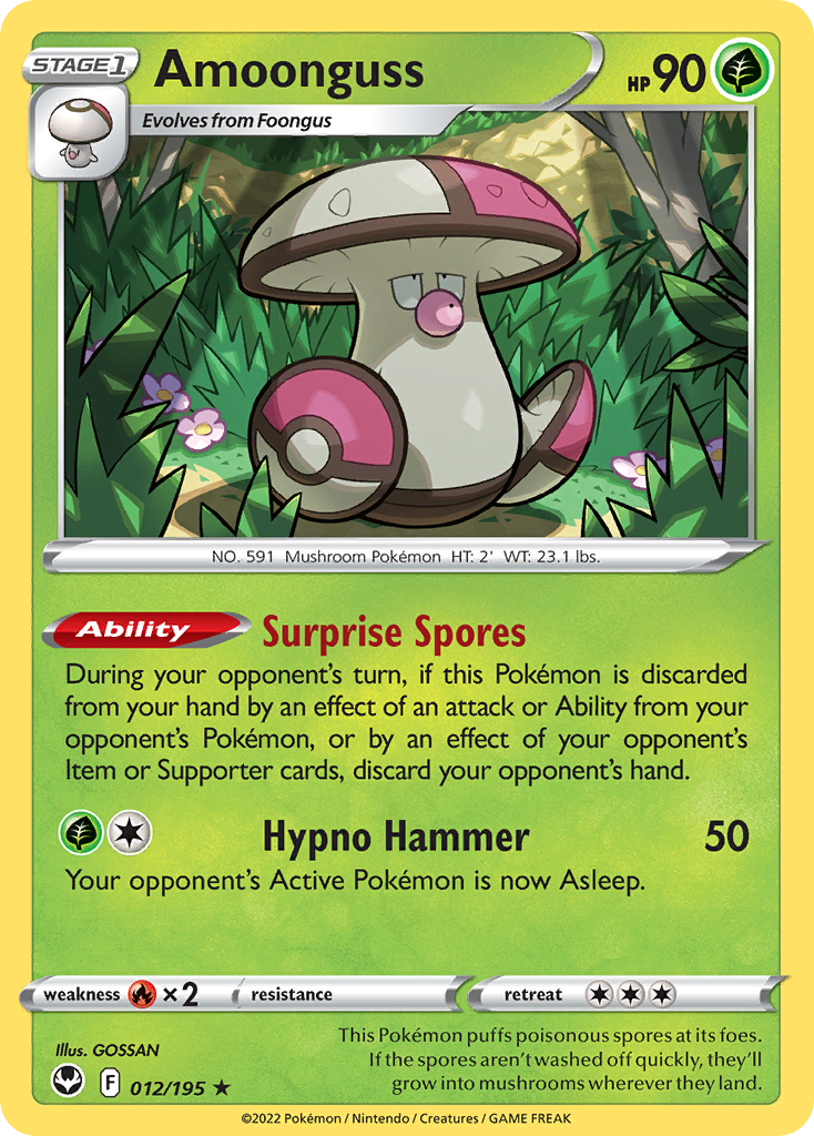 Rare swsh12-012 reverse – Pokémon Amoonguss - 012/195 - Rare [swsh12-012] [Reverse Holo] - Amoonguss - 012/195 - Rare