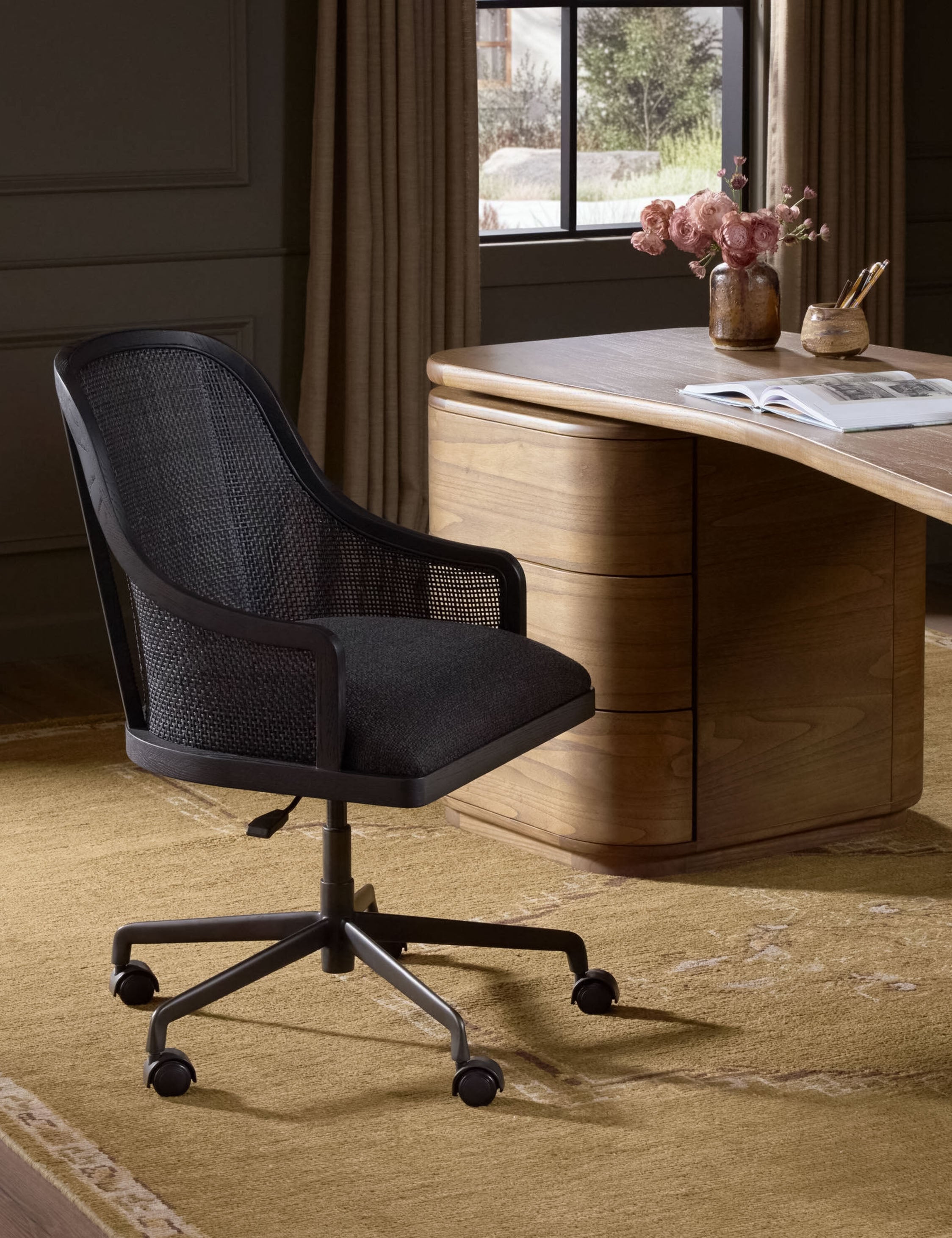 Lulu and Georgia Kendyl Office Chair – Black - view 2