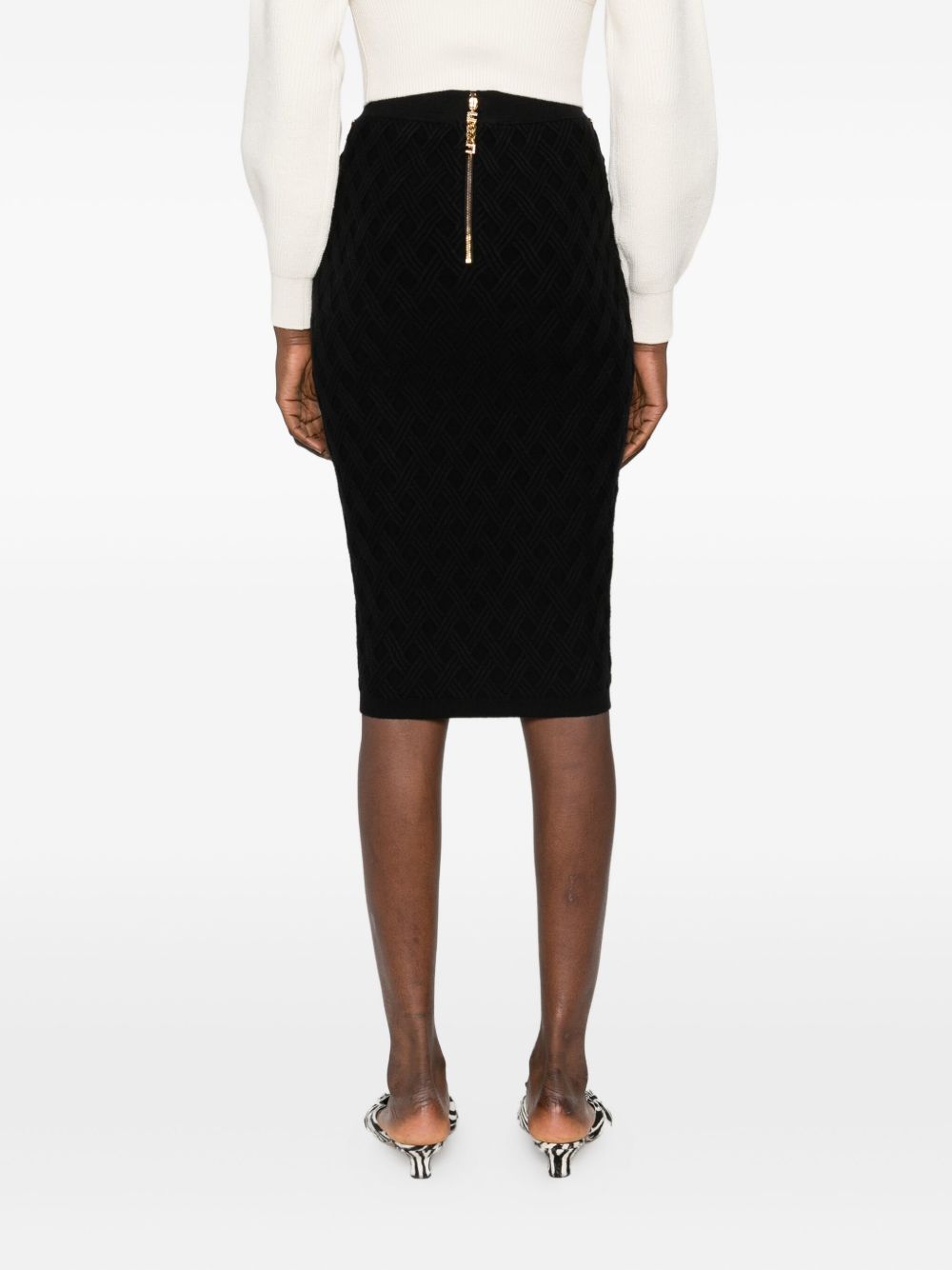 Elisabetta Franchi Knitted midi skirt - view 5
