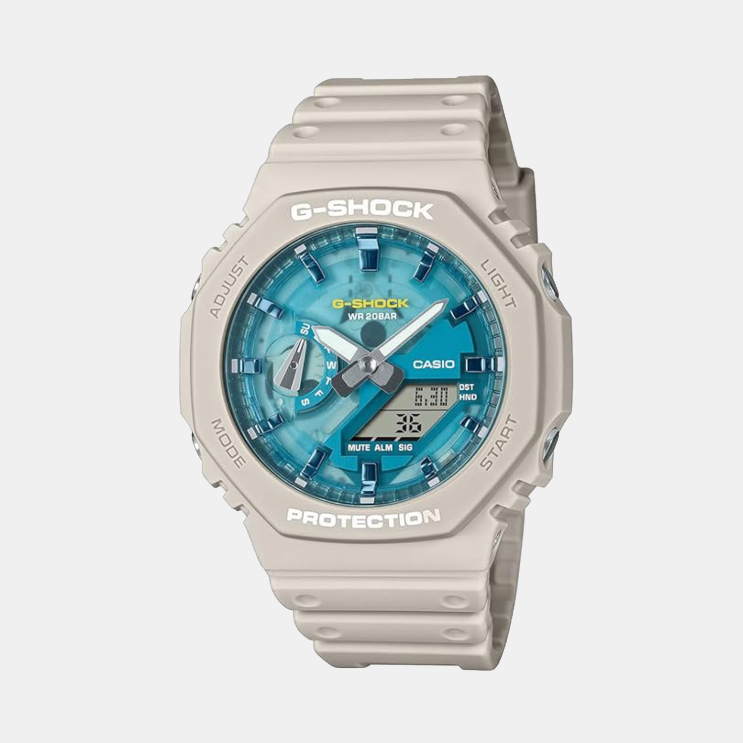 Casio G-Shock Men Quartz Blue Dial Analog-Digital Resin Watch G1680