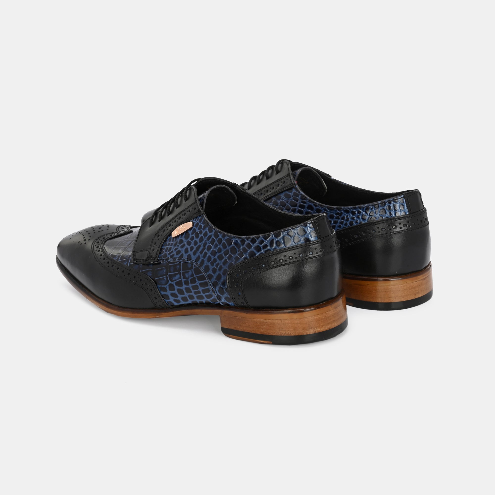 Colour-Blocked Lace-Up Brogues by Lafattio - view 3