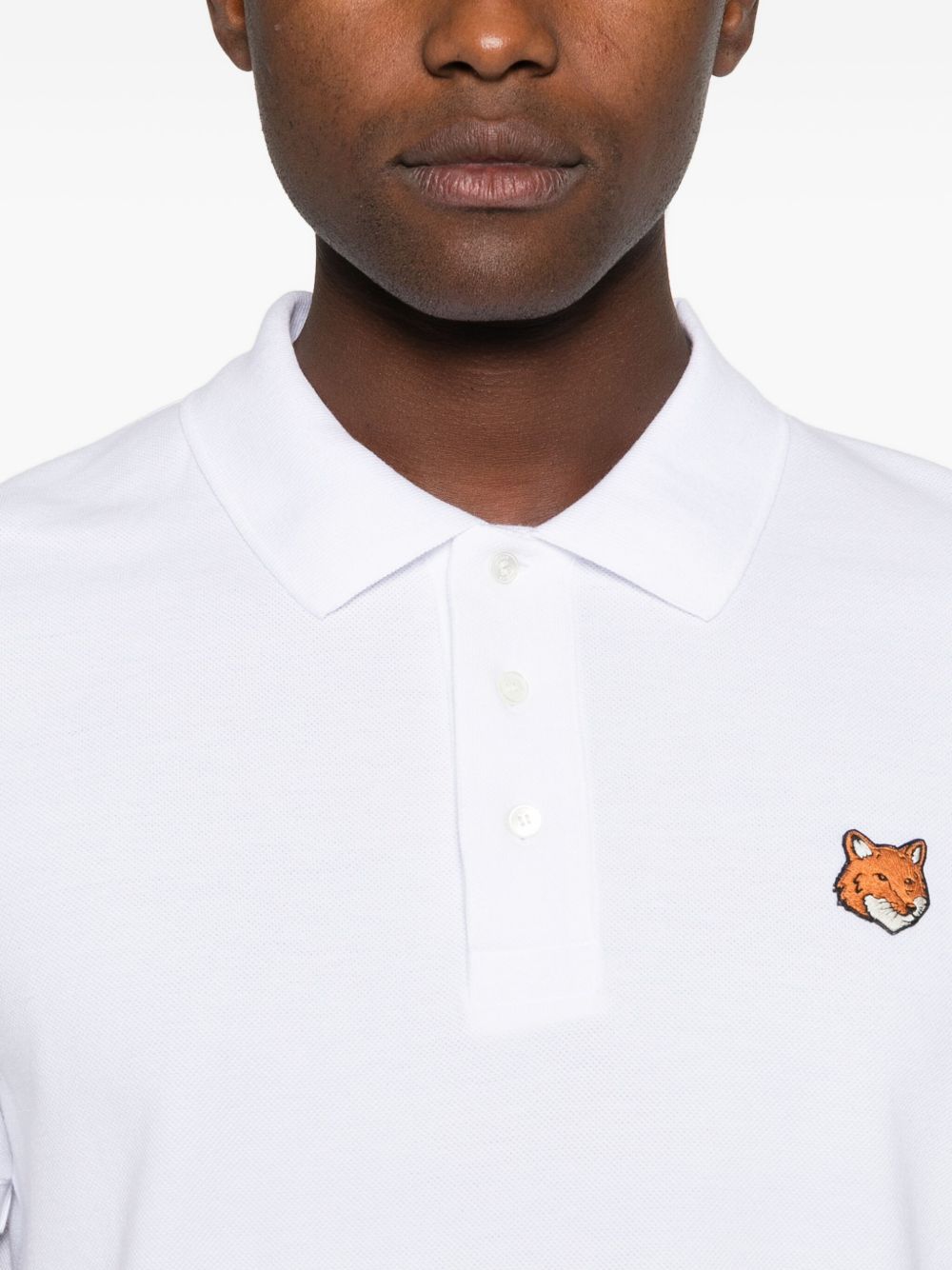 Maison Kitsuné Maison Kitsuné Fox Head cotton polo shirt - view 3