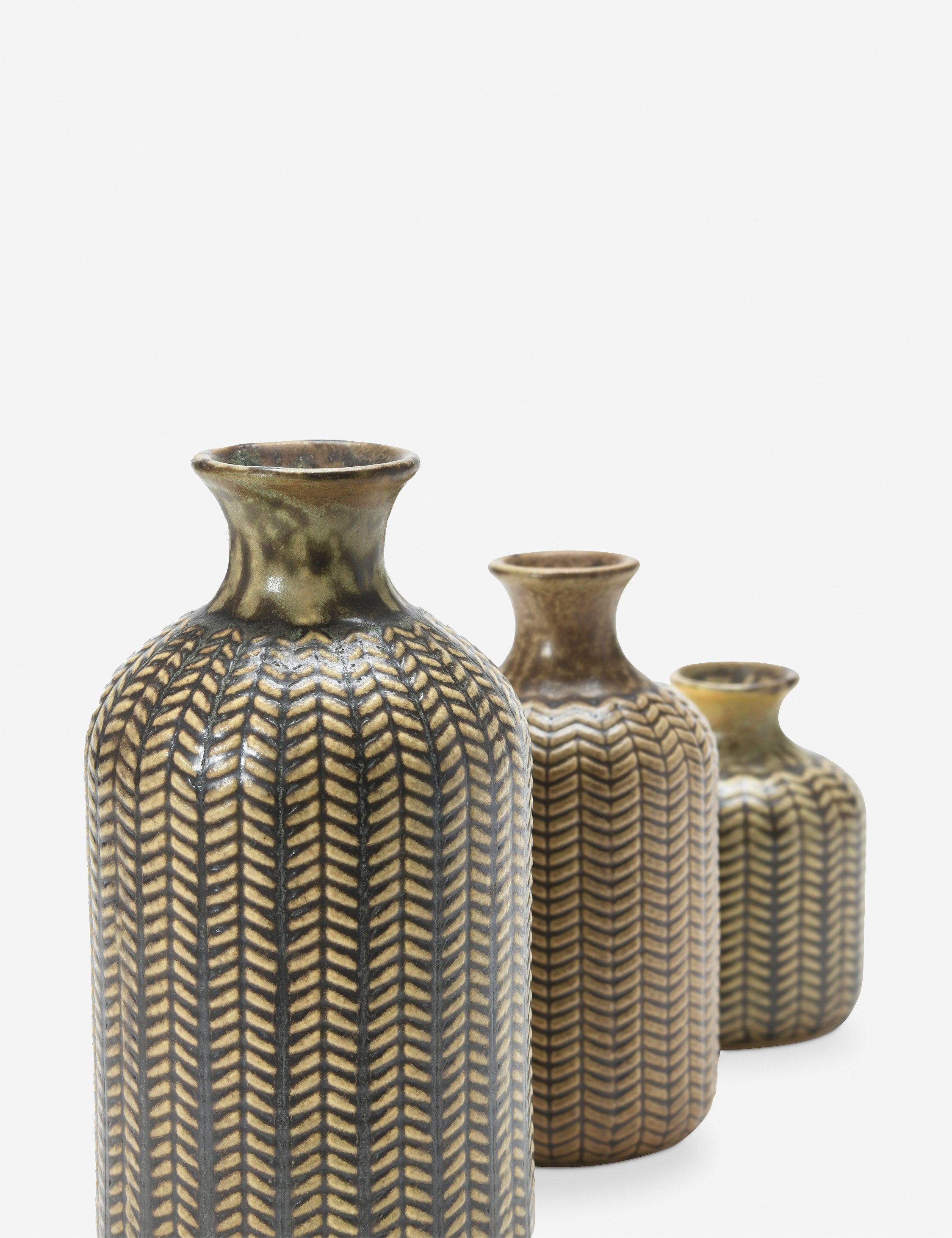 Lulu and Georgia Montalvo Vases (Set of 3) – Olive - view 3