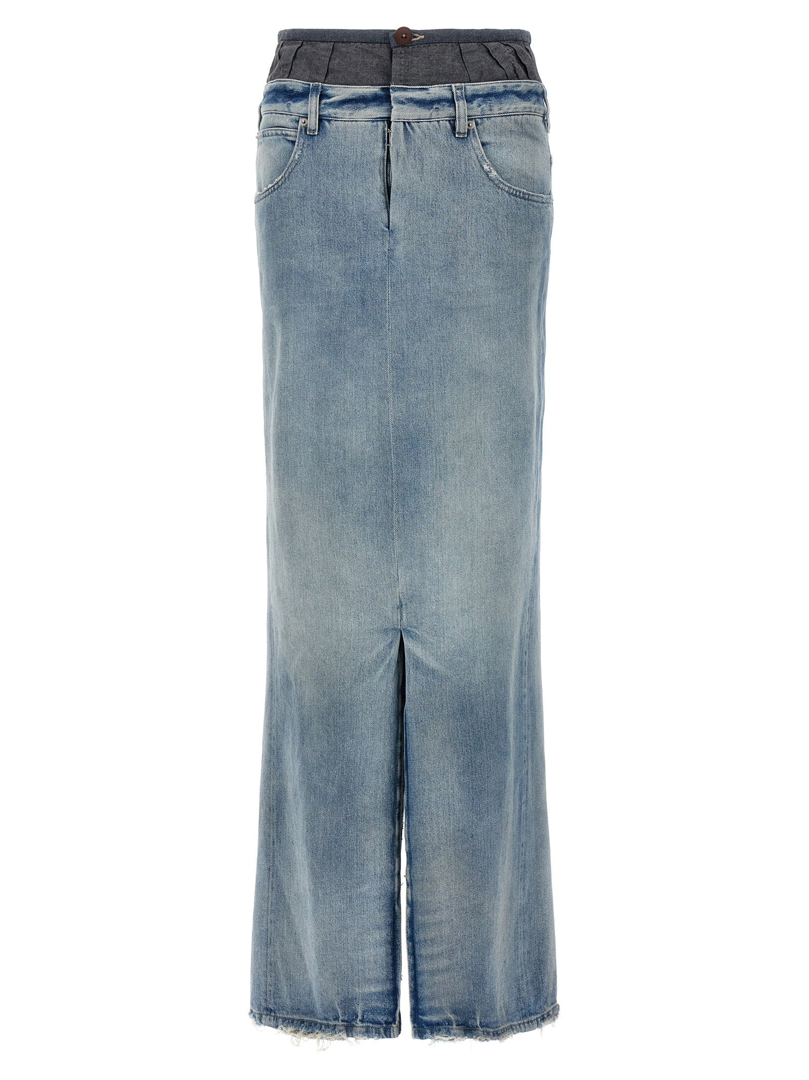 Maison Margiela Slits Denim Skirt – 100% cotton