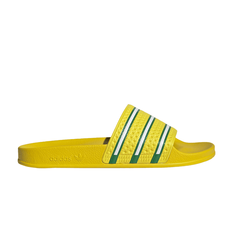 Yeezy adidas Adilette Slides Team Yellow Green Off White