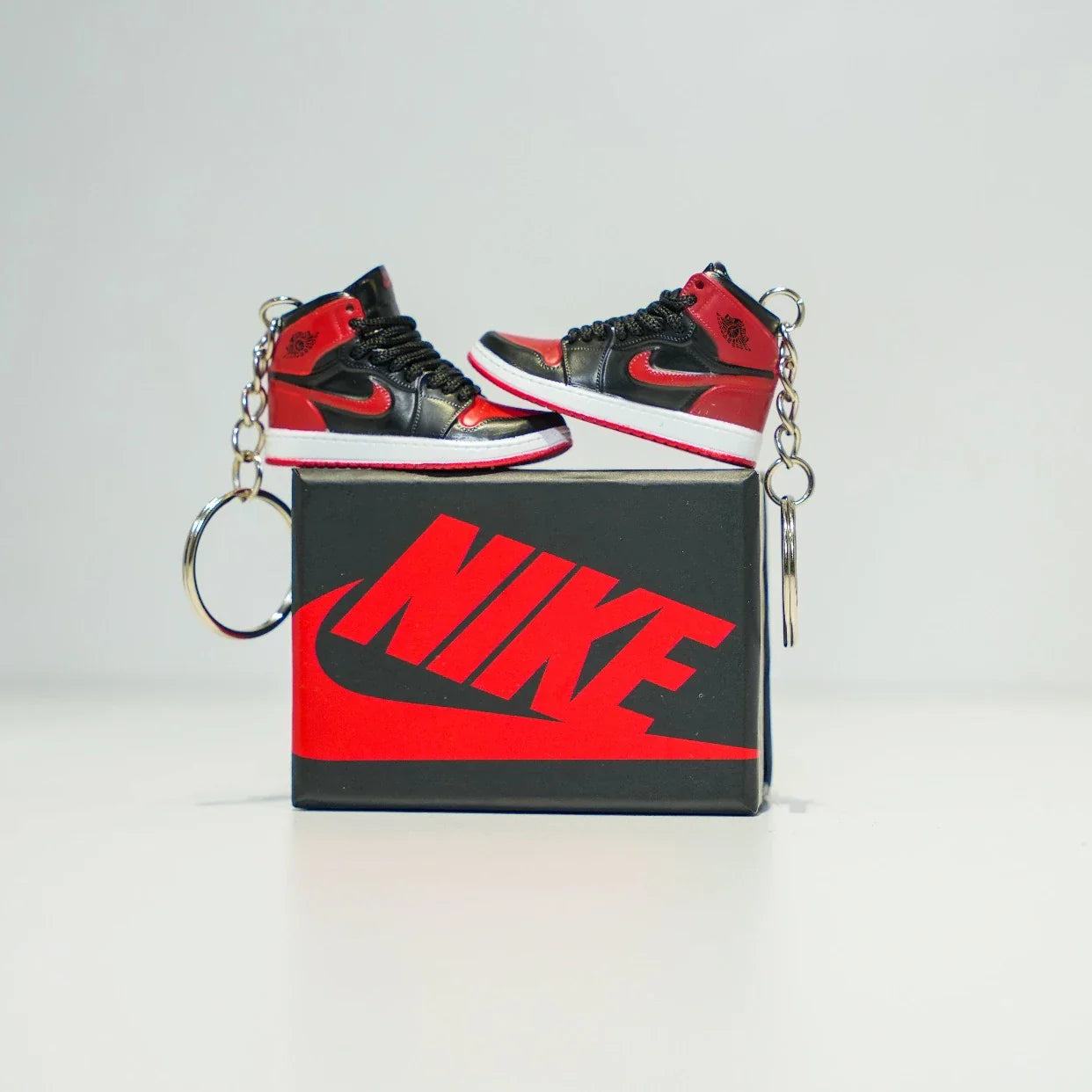 Kicks Machine 3D Sneaker Keychain With Box - AJ1 High Patent Bred