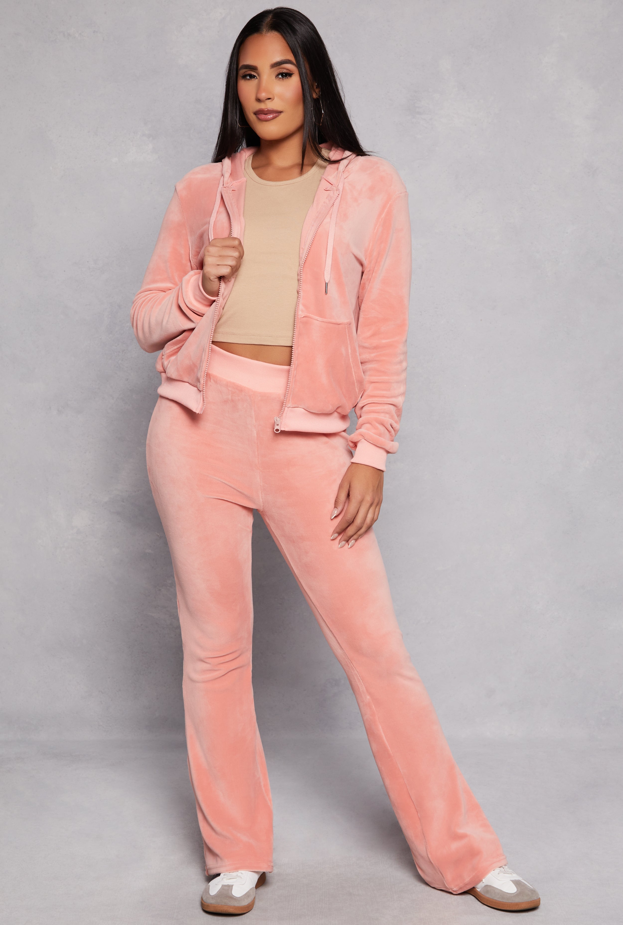 Rainbow Shops Velour Boot Cut Pants – Women's