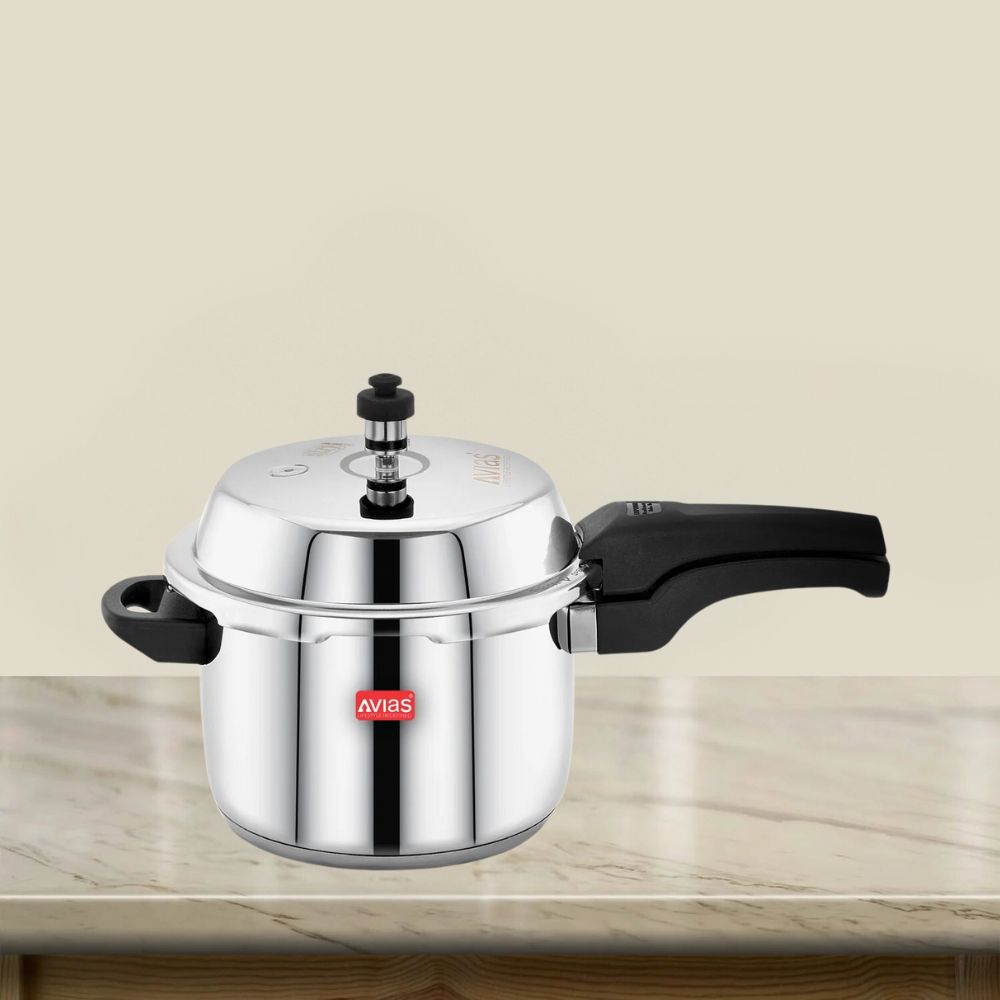 AVIAS Ceres Stainless Steel Premium Outer Lid Pressure Cooker | Gas & Induction Compatible | Silver - view 12
