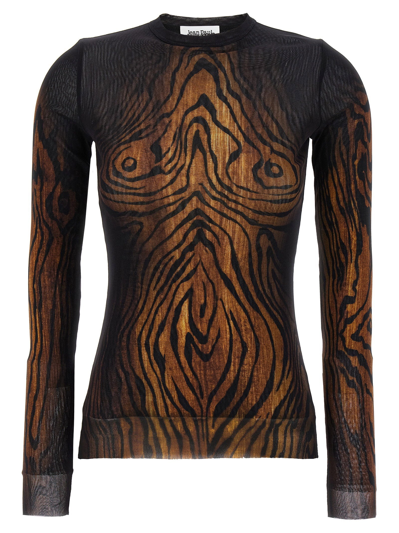 Jean paul gaultier t-shirts – Jean Paul Gaultier Wood Top – 100% polyamide