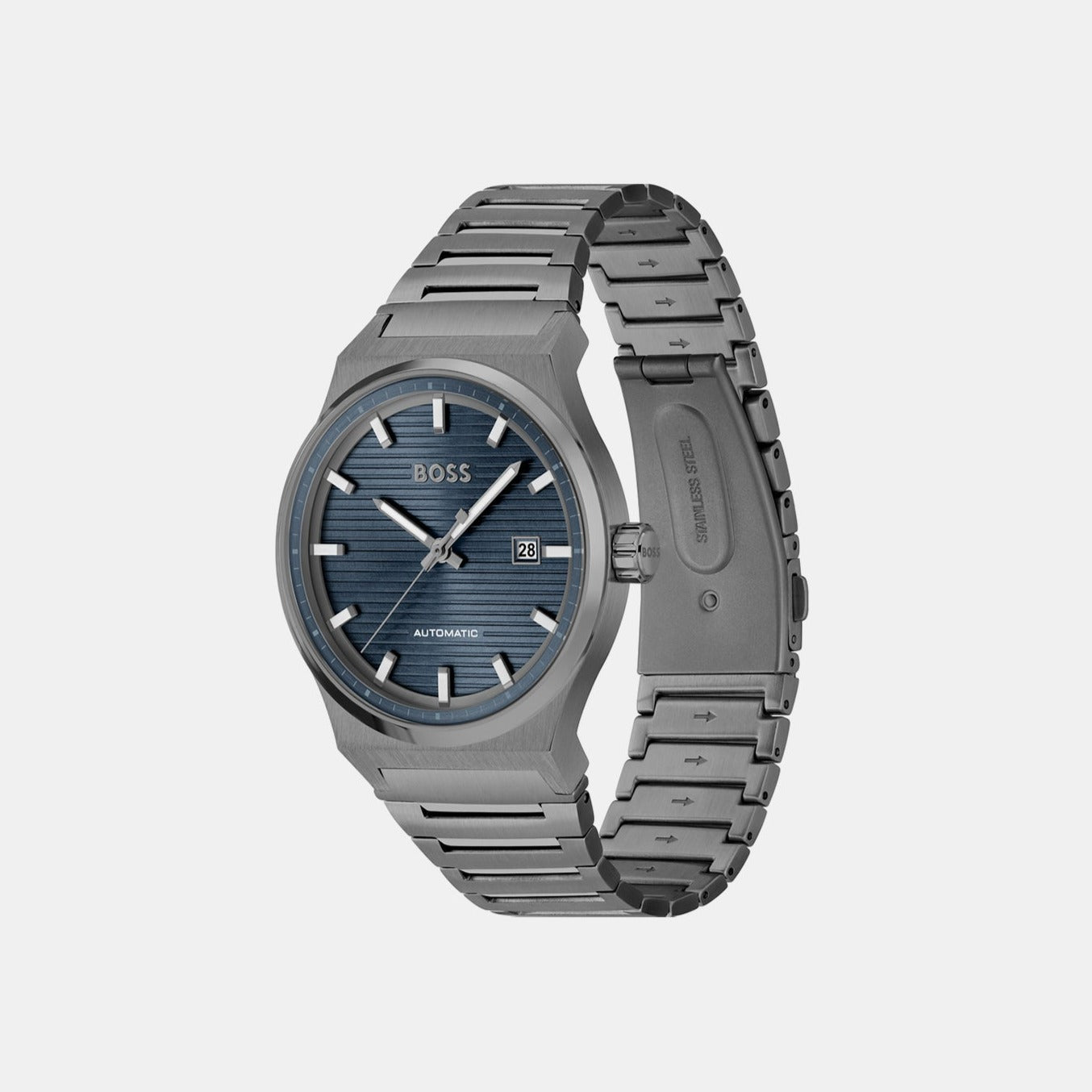 Boss Candor Men Automatic Blue Dial Analog Stainless Steel Watch 1514119 - view 2