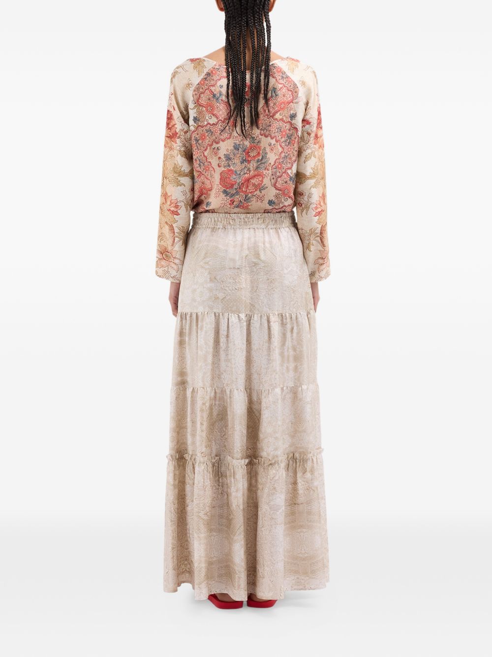 Pierre Louis Mascia Silk long skirt – Silk 100% - view 3