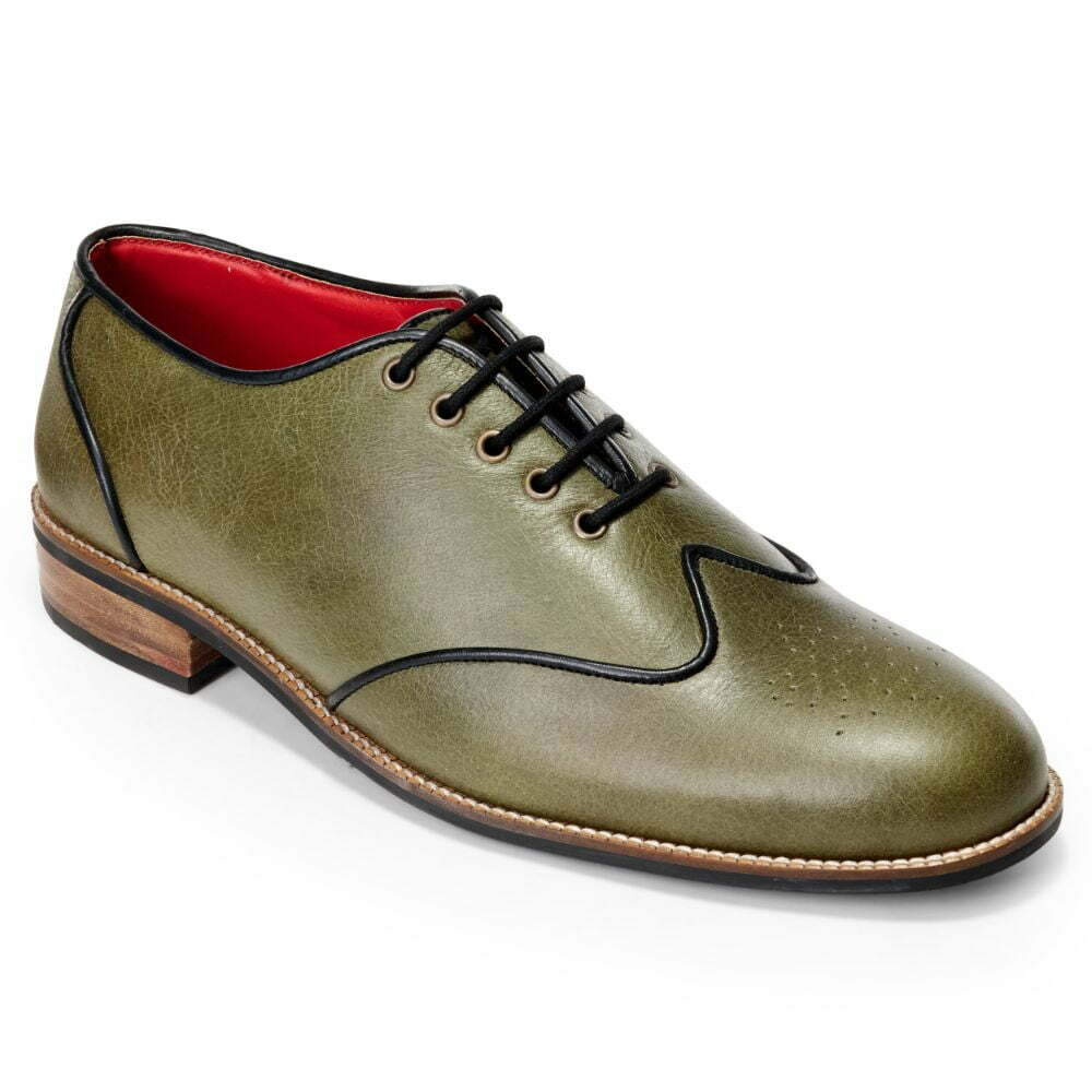 Banjaaran India Core Brogues Men – Olive - view 5