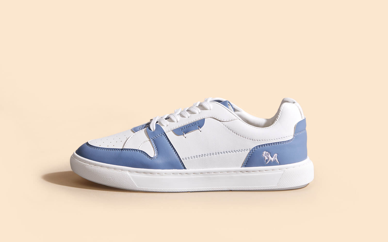 Neeman's Retro Slick Sneakers : Blue and White