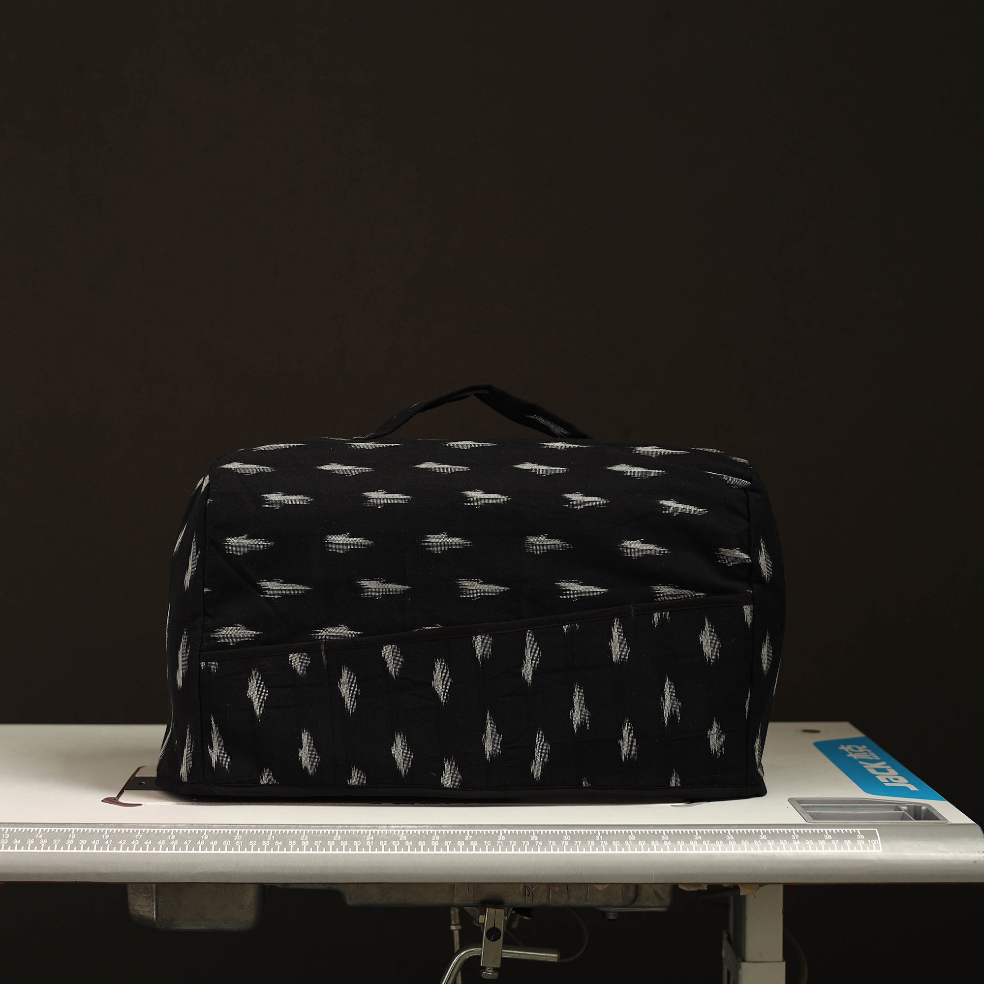 JALPARI Black - Handcrafted Cotton Sewing Machine Cover 16