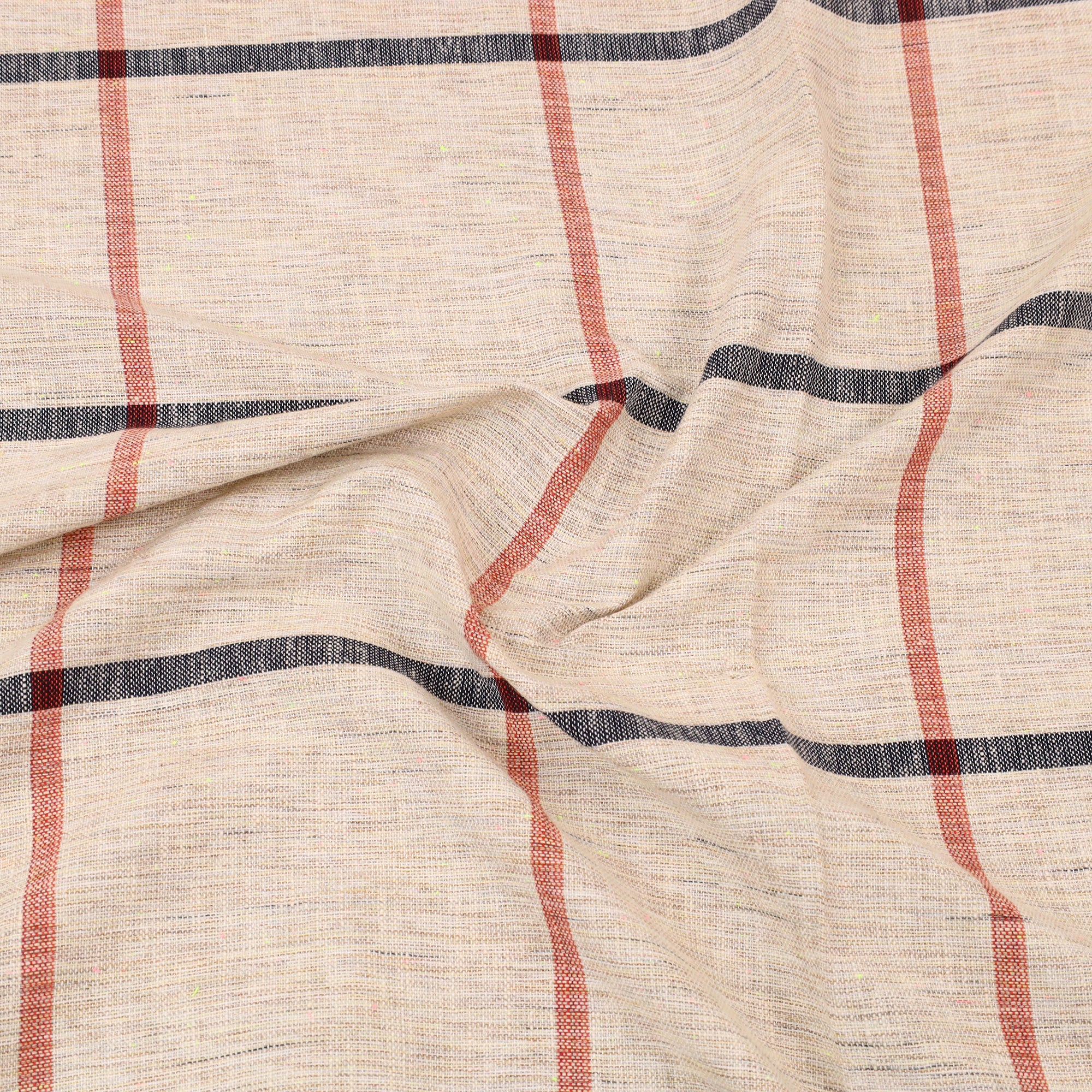 GWALIOR HANDLOOMS Beige - Plain Cotton Single Handloom Bed Cover (90 x 60 in) 78 - view 5