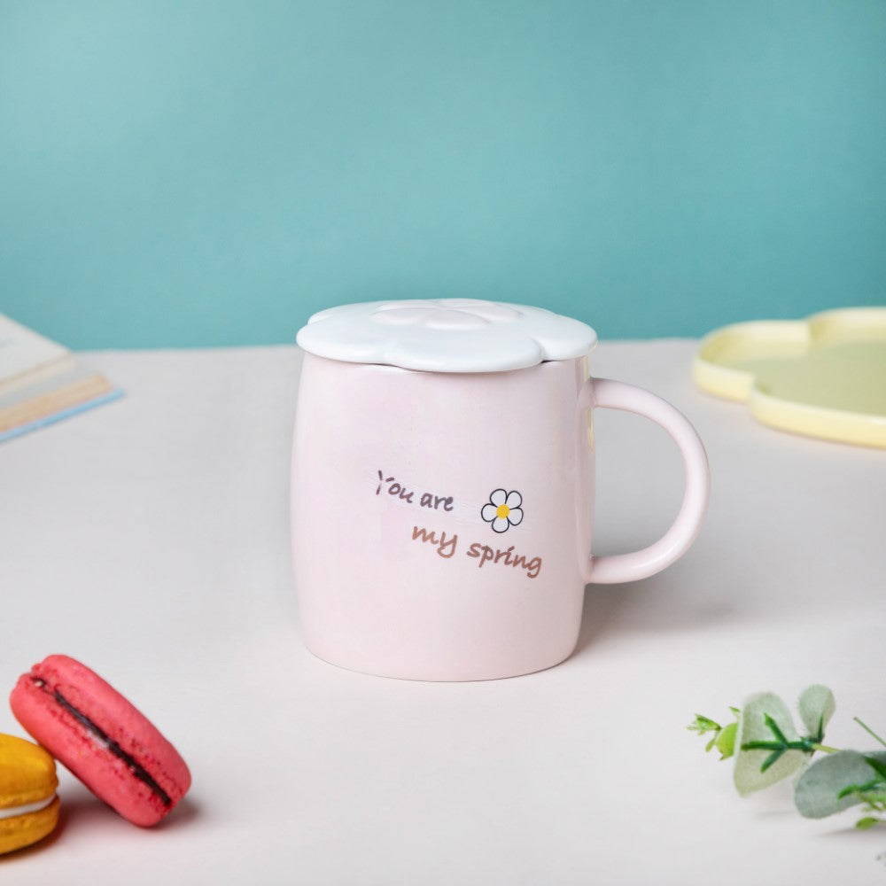 Nestasia Cup With Flower Plate Pink 360 ml - view 5