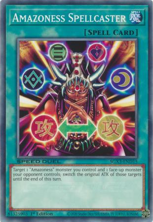 Yu-Gi-Oh! Amazoness Spellcaster - SGX3-END15 - Common - 1st Edition