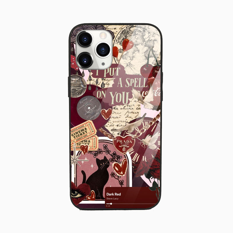Casebasket Scarlet Flame Aesthetic Glossy Phone Cover