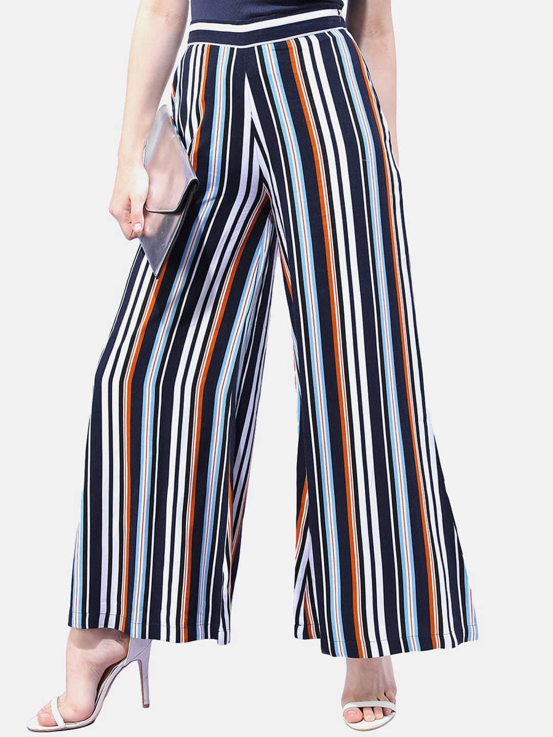 Freehand By The Indian Garage Co Women Striped Wide Leg Pant