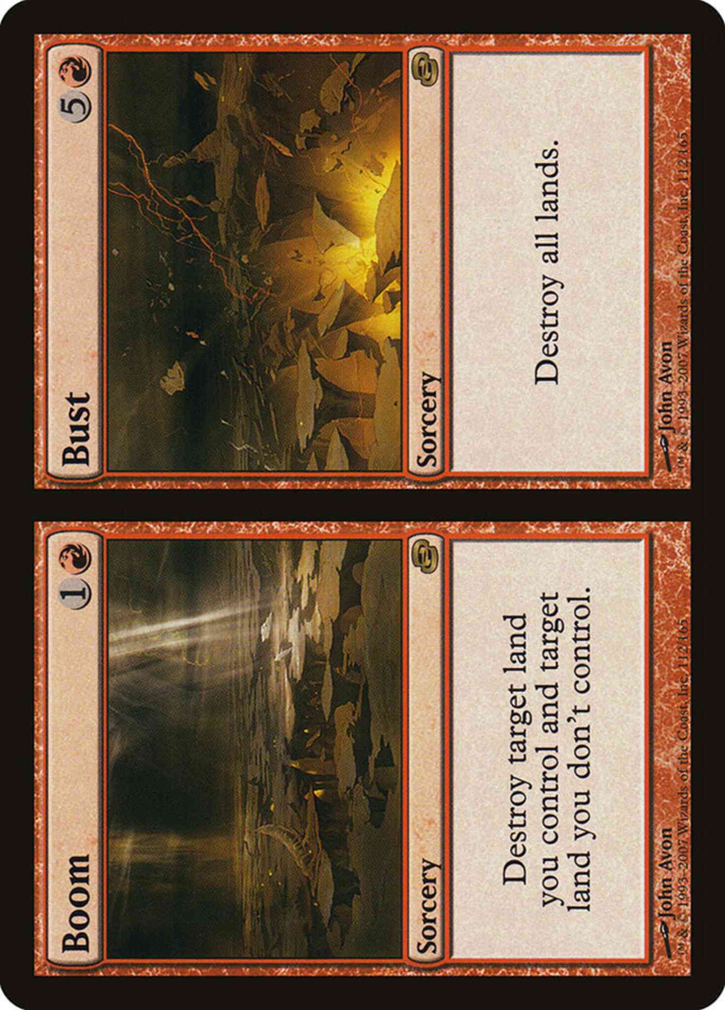 Boom bust 112 – Magic Boom // Bust [112] [Planar Chaos] [Non-Foil]