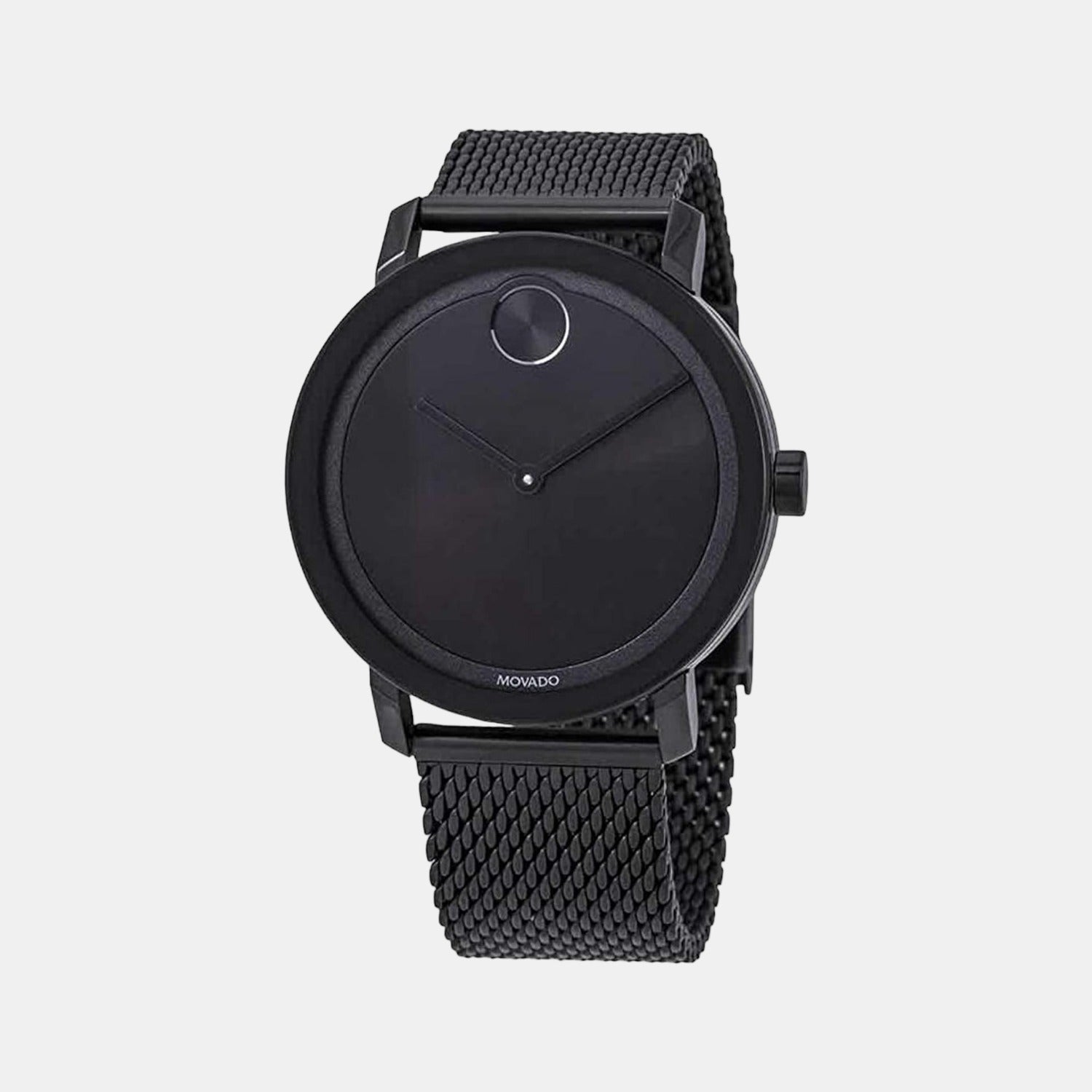 Movado Bold Men Quartz Black Dial Analog Stainless Steel Watch 3600562