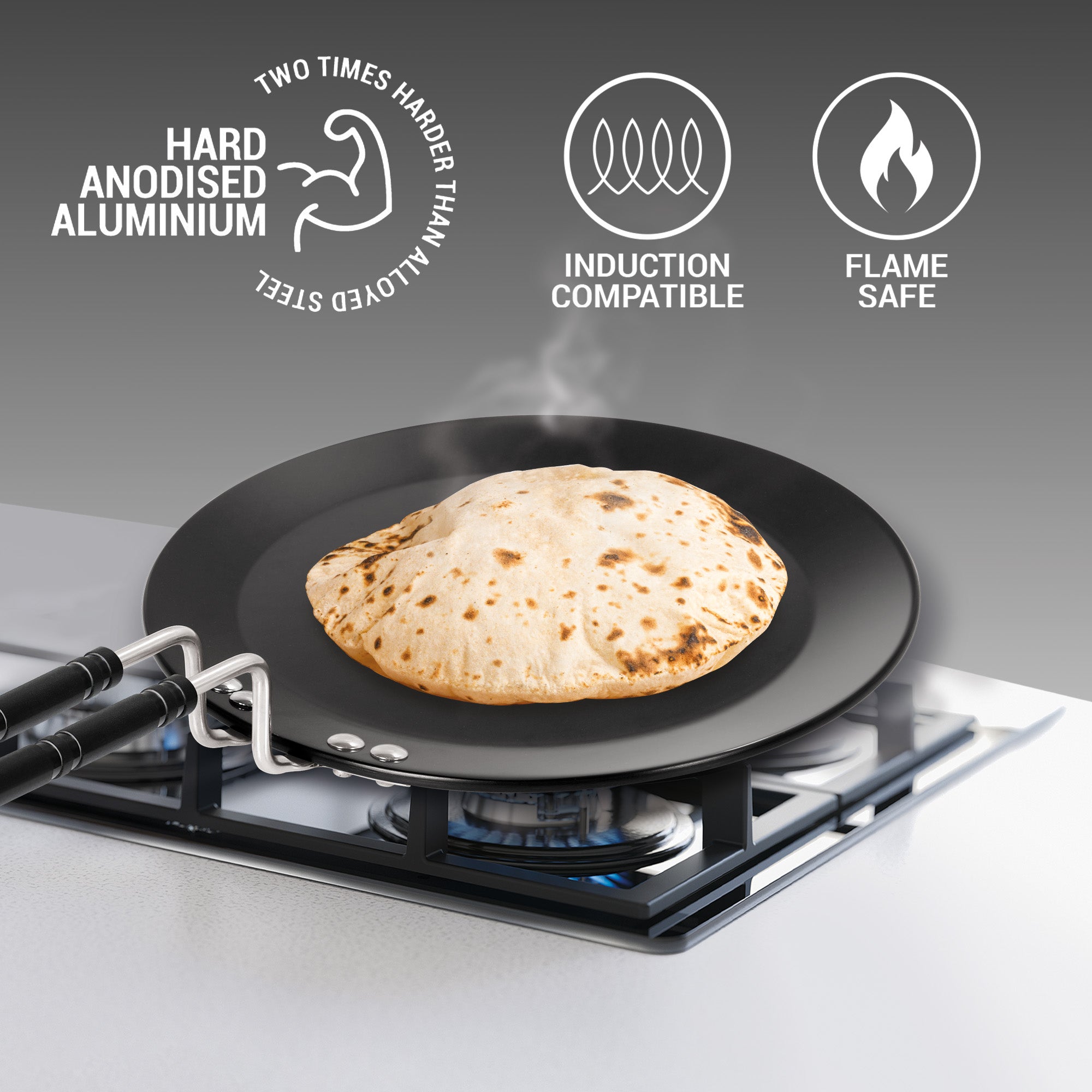 Tawa With Induction- Hard Anodised (Milton Procook) - view 4