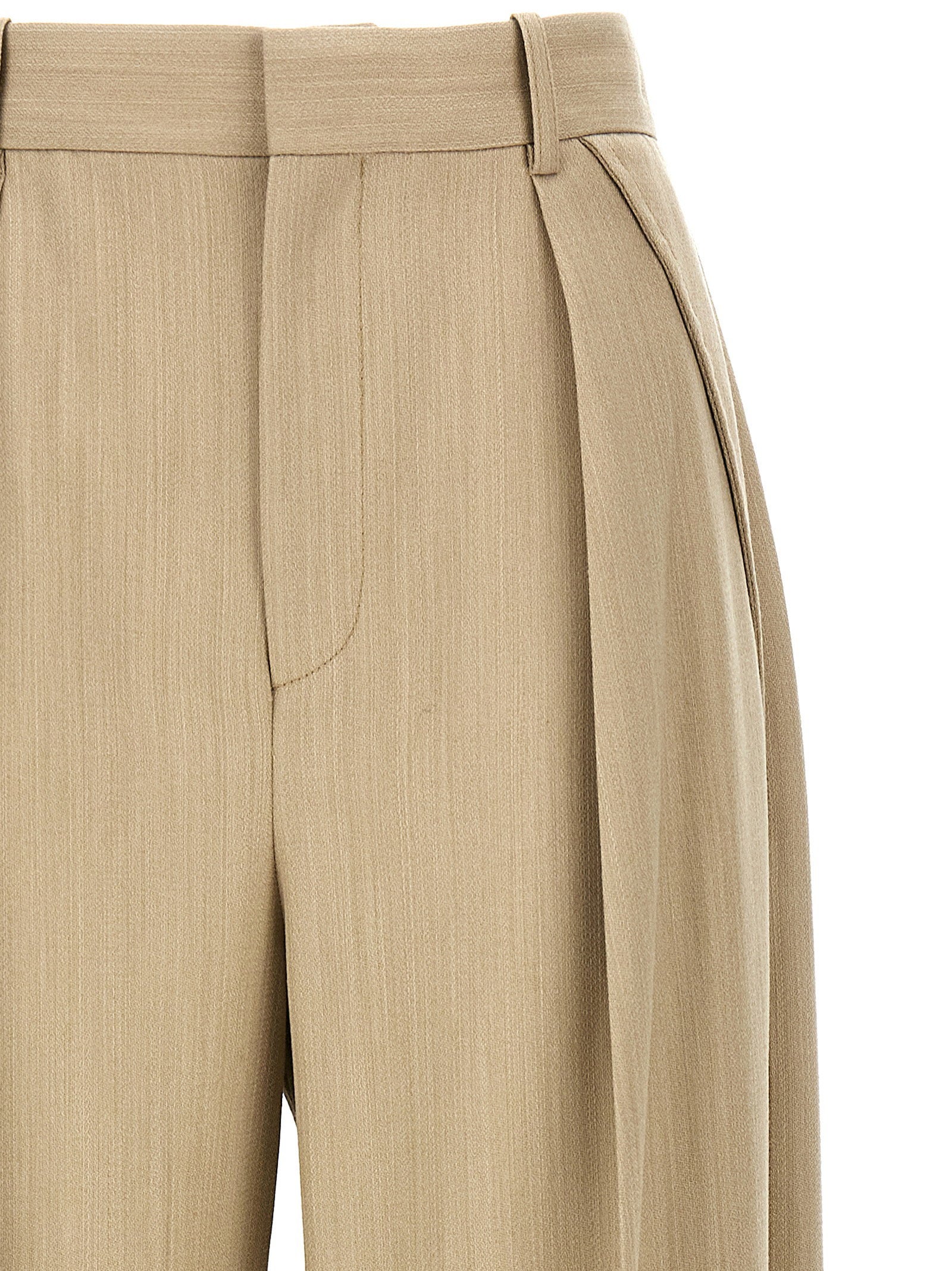 Victoria Beckham Maxi Turn-up Pants – 100% wool - view 3