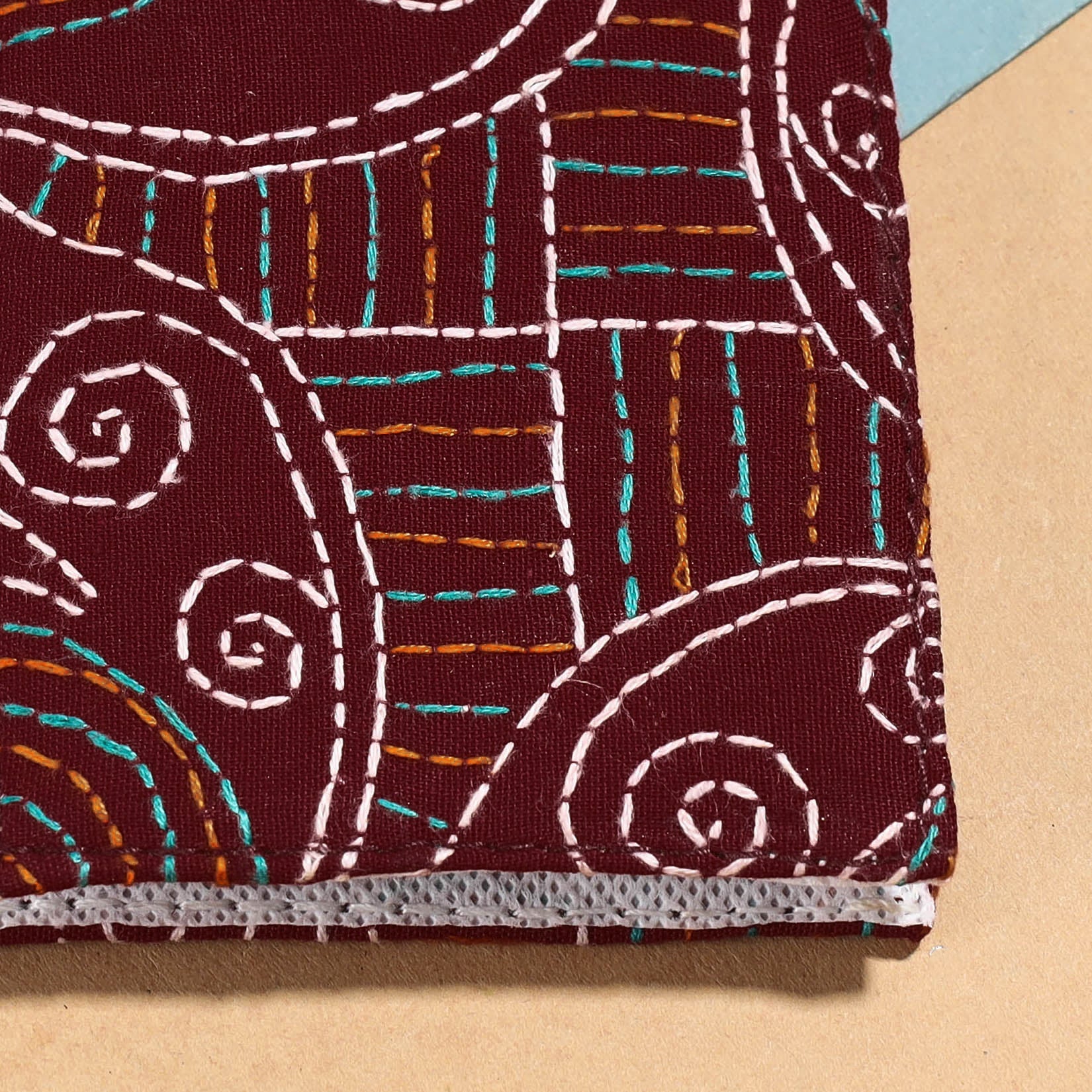 ASALKAAR Bengal Kantha Work Handcrafted Notepad (4 x 3 in) - view 2