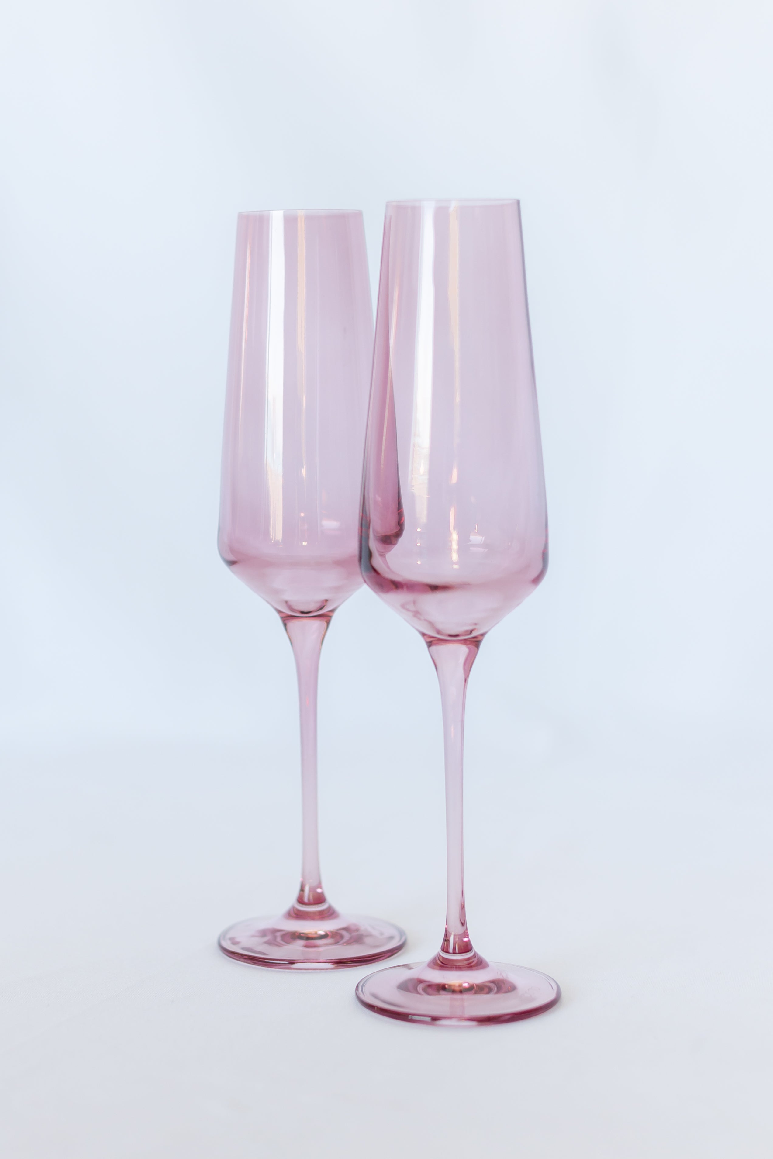 Estelle Colored Glass Estelle Colored Champagne Flute - Set of 2 {Rose}