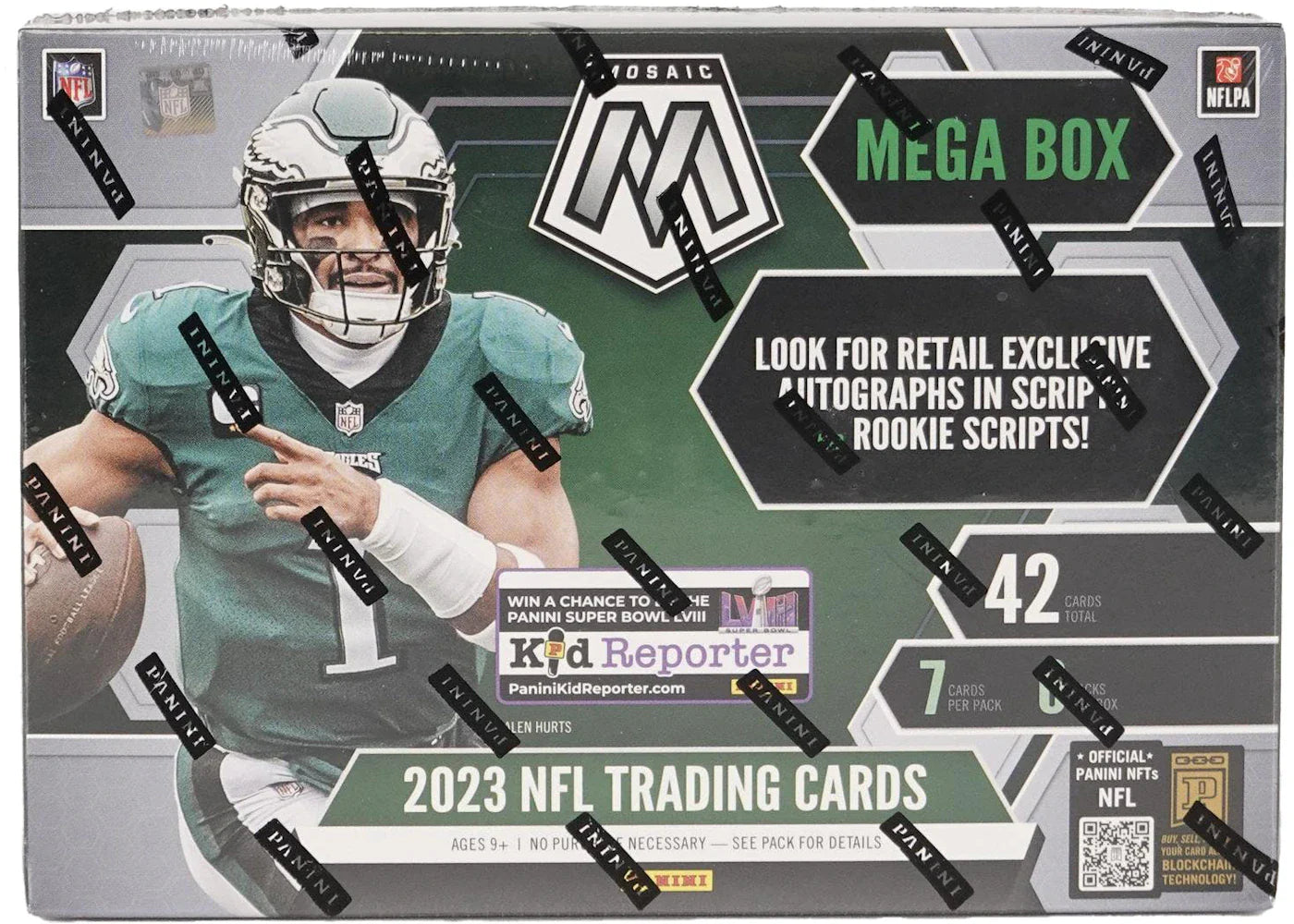 2023 Panini Mosaic Football Mega Box (Reactive Yellow Parallels)
