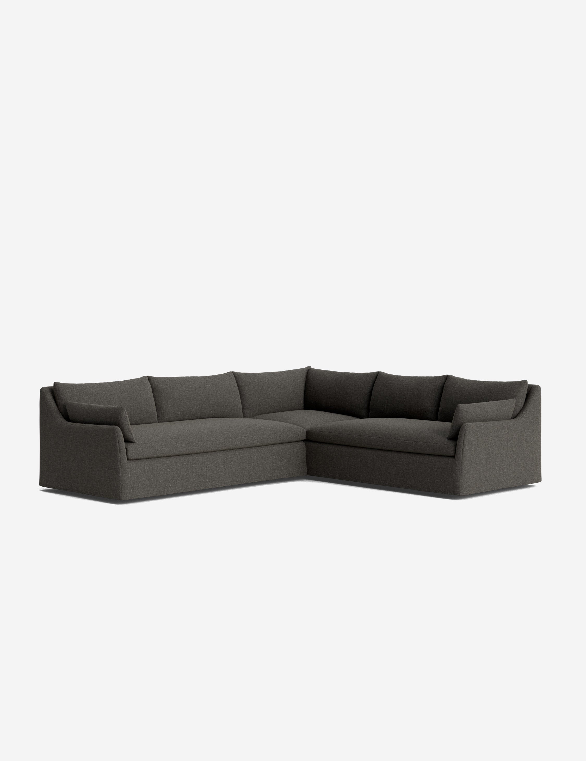 Lulu and Georgia Portola Luxe Depth Slipcover Corner Sectional Sofa - view 53