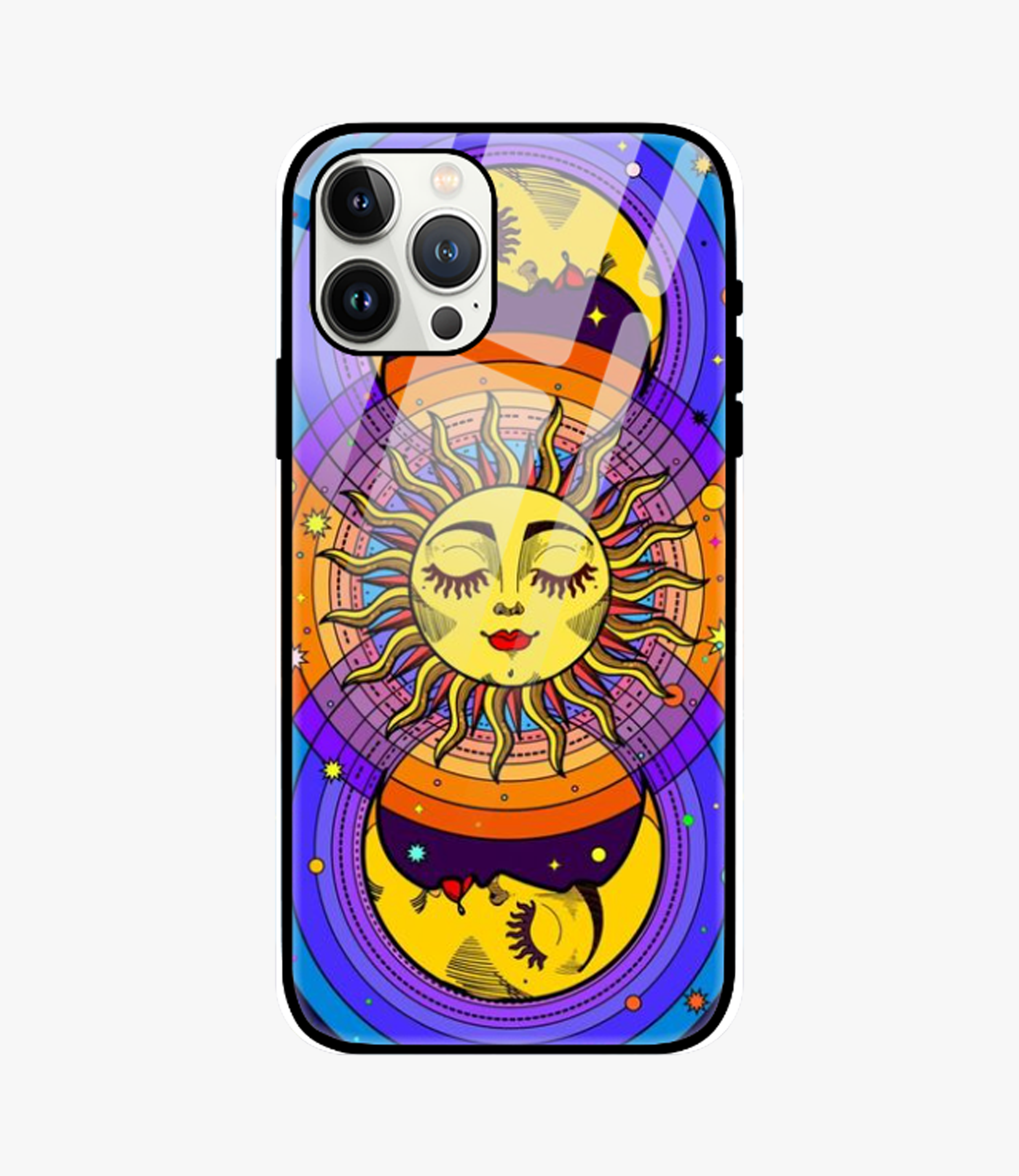 The Case Company Celestial Sun & Moon Groovy Metal Case for iPhone 12 Pro Max