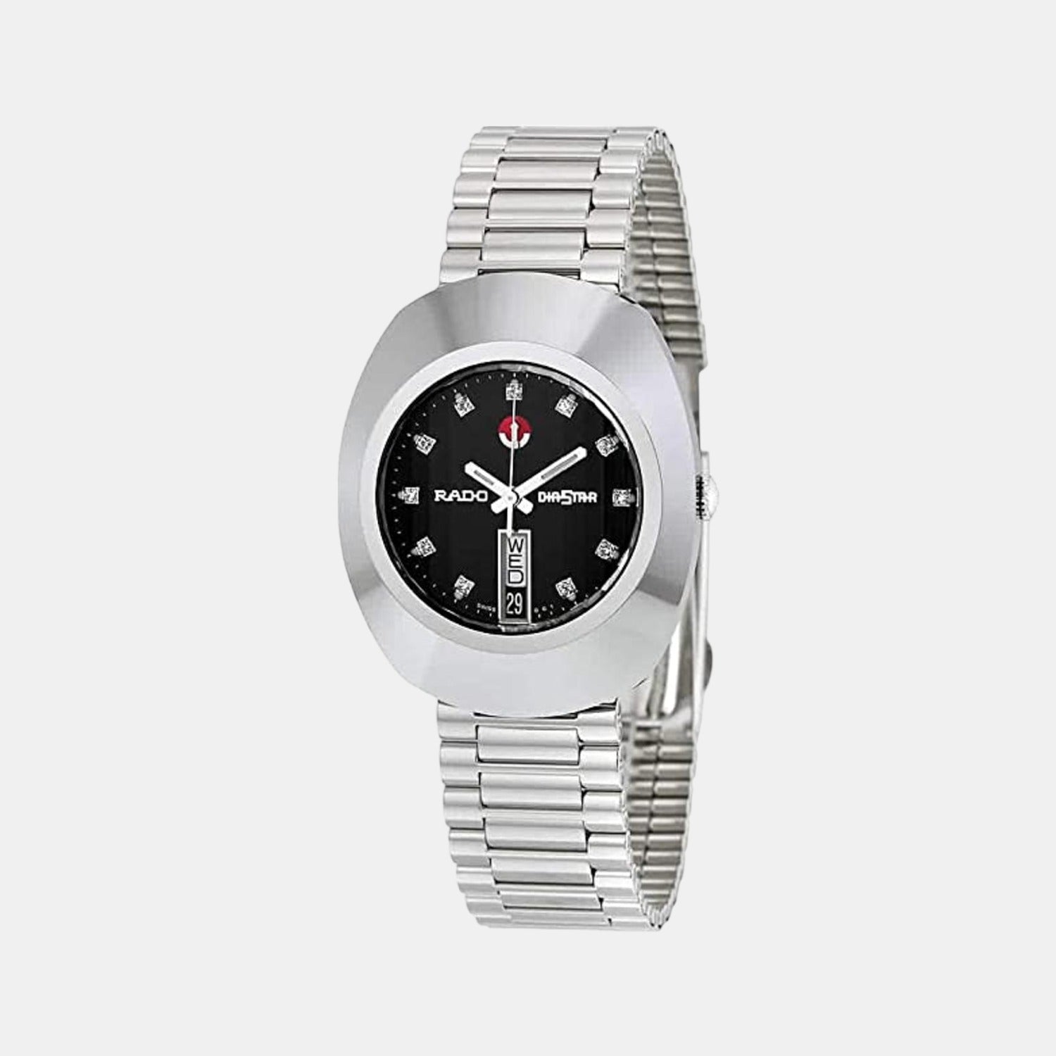 Rado Diastar Men Automatic Black Dial Analog Stainless Steel Watch R12408613