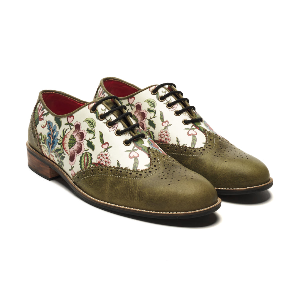 Banjaaran Studio Bageecha Brogues Men – Olive