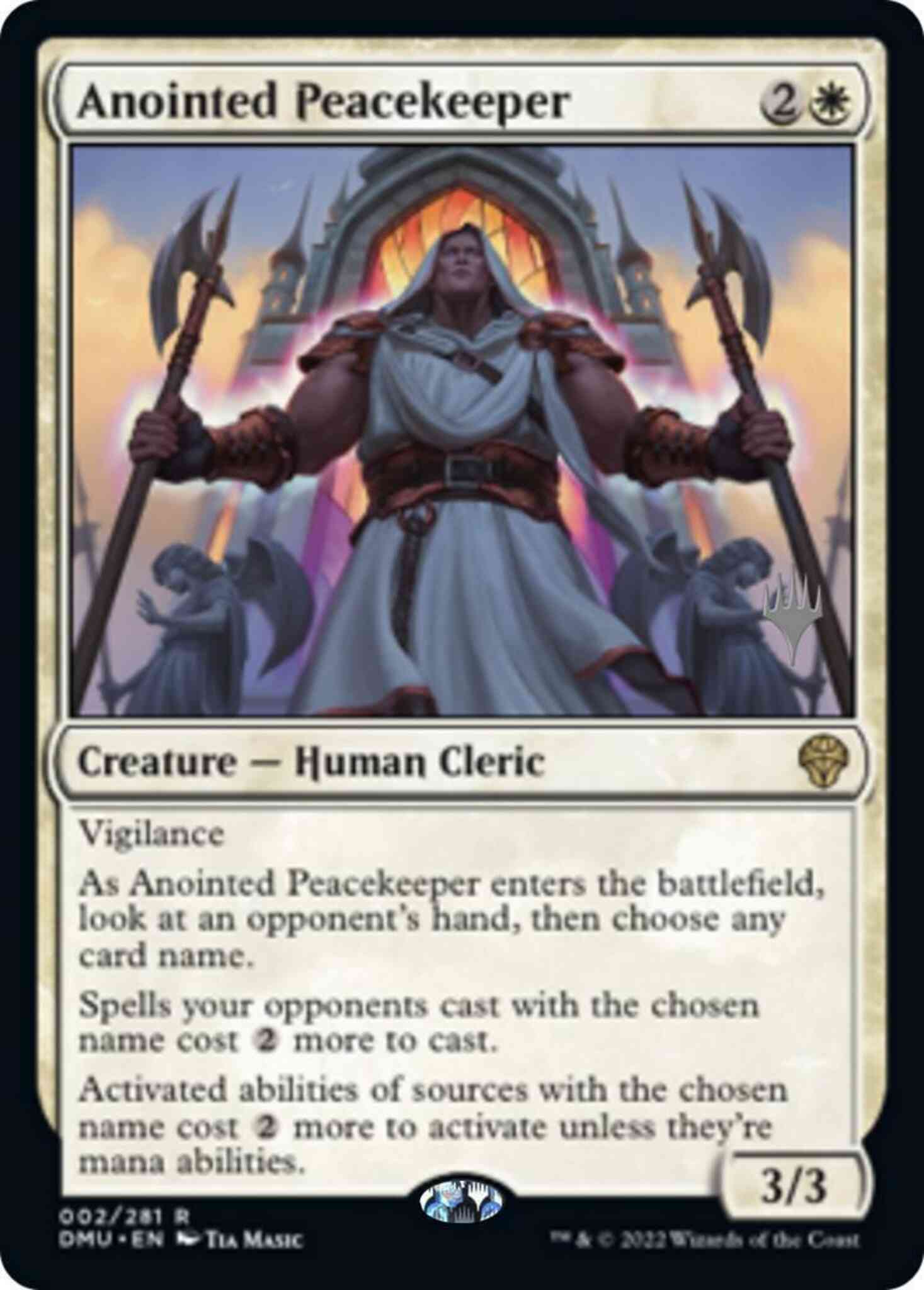 Anointed peacekeeper 2p – Magic Anointed Peacekeeper [2p] [Promo Pack] [Dominaria United: Promos] [Non-Foil]