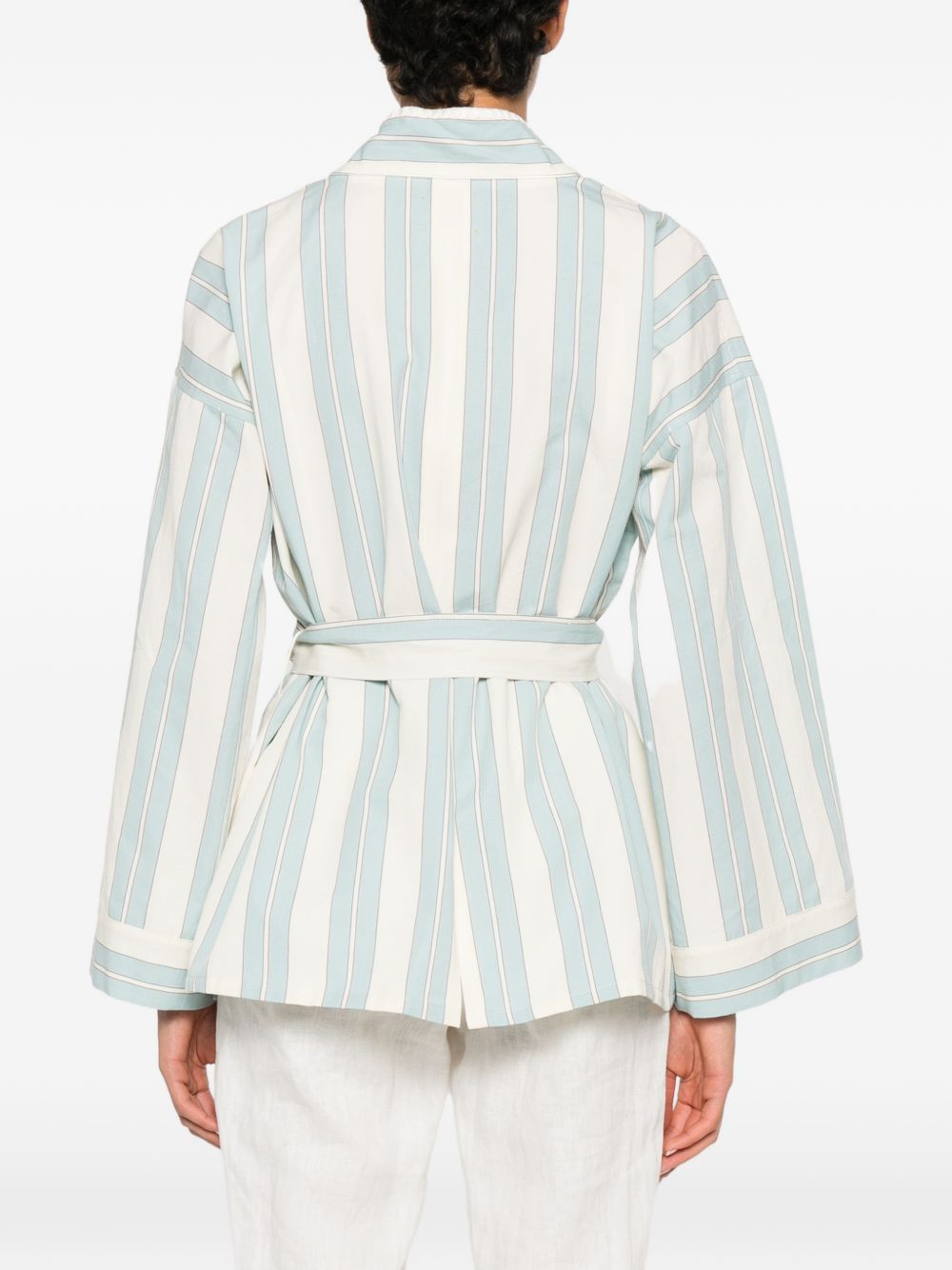 Forte Forte Striped kimono jacket – 78% Cotton 22% Linem - view 5