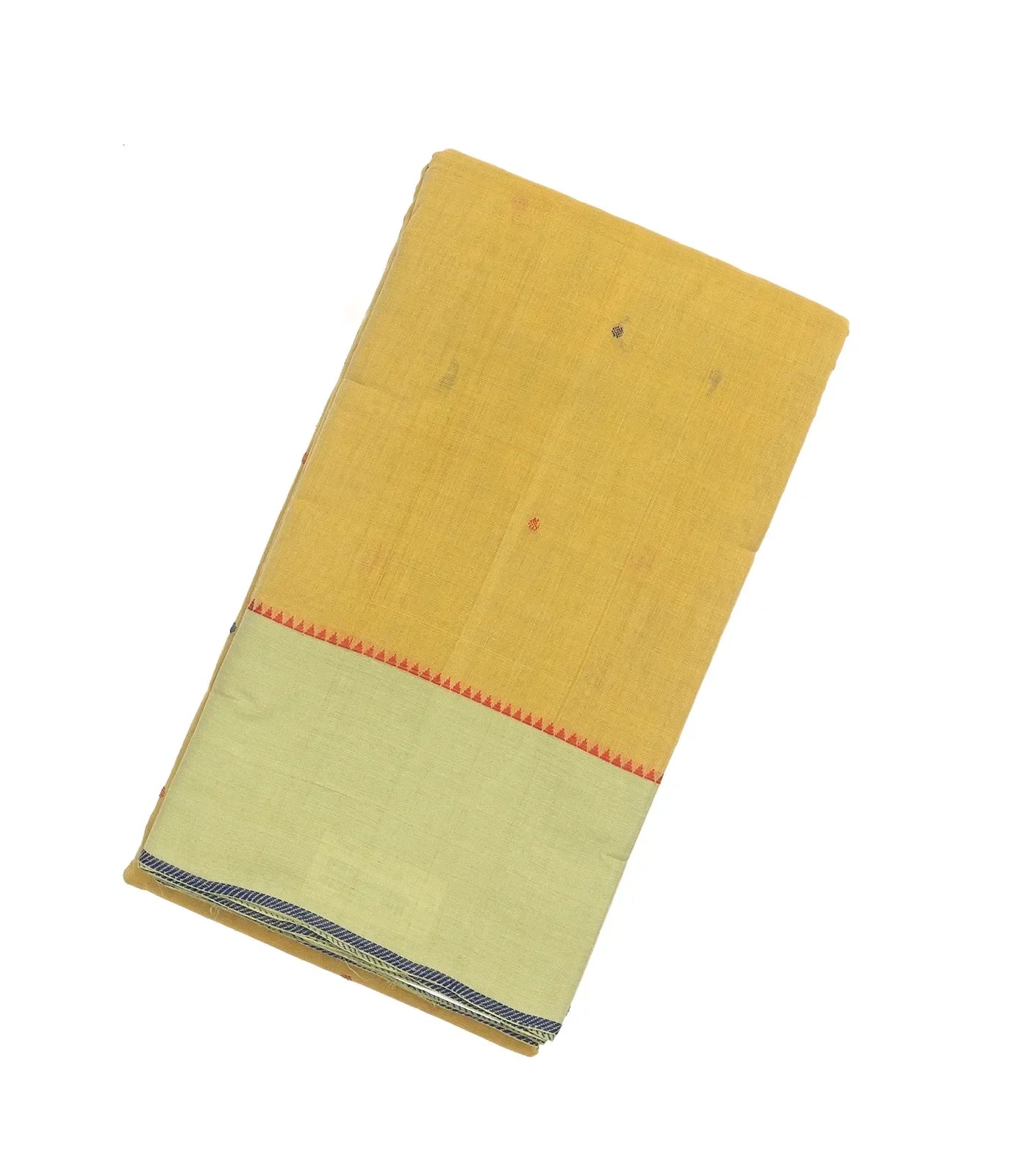 RmKV Sandal Handloom Kanchi Cotton Saree With Coin Buttas