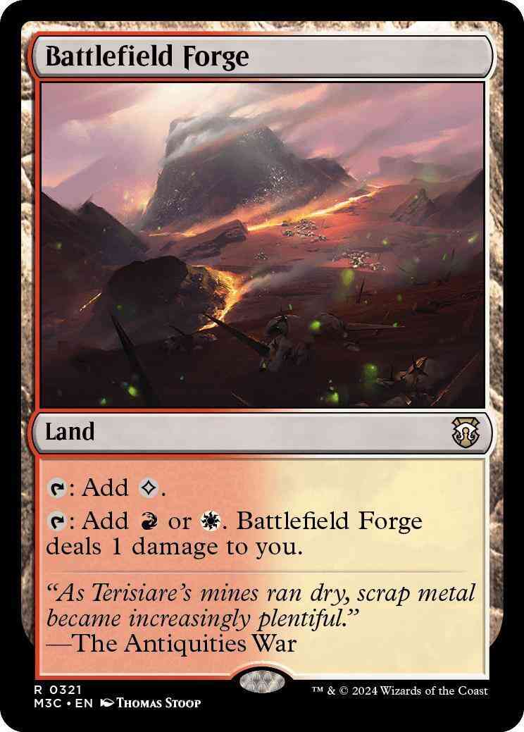 Battlefield forge 321 – Magic Battlefield Forge [321] [Modern Horizons 3: Commander] [Non-Foil]