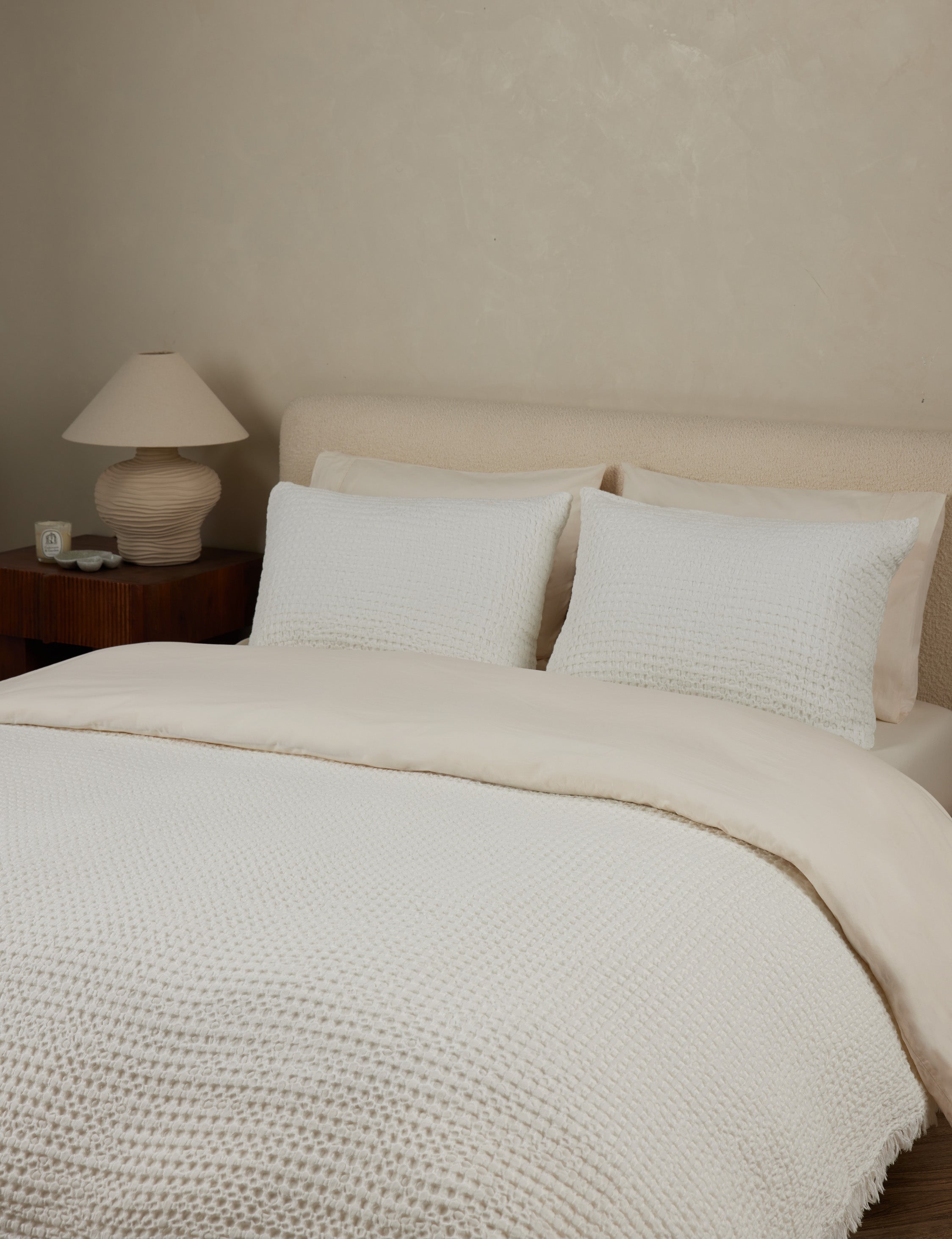 Lulu and Georgia Lenora Textured Cotton Linen Blanket - view 3