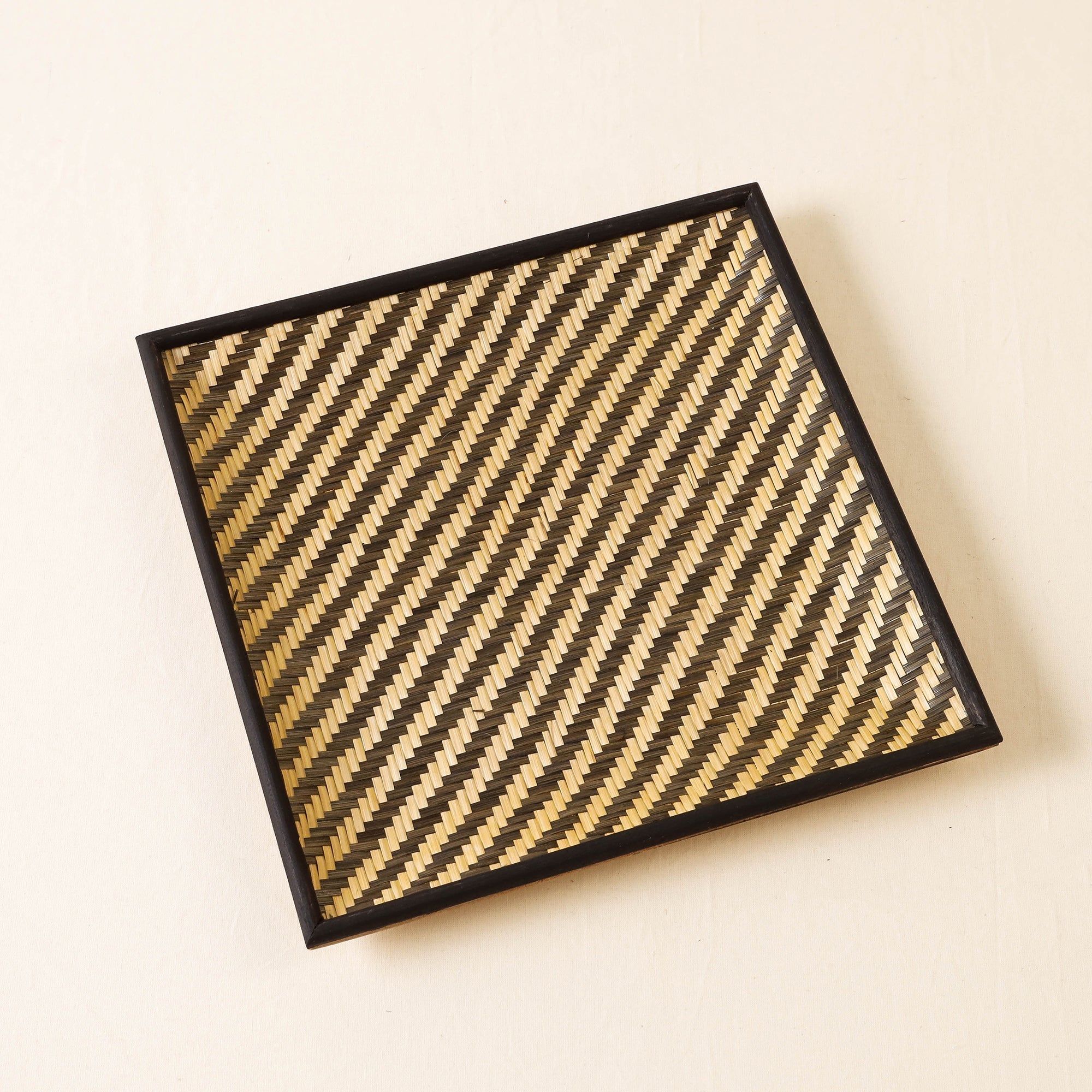 Black - Kadam Haat Handmade Bamboo Cereal Tray - Medium - view 2