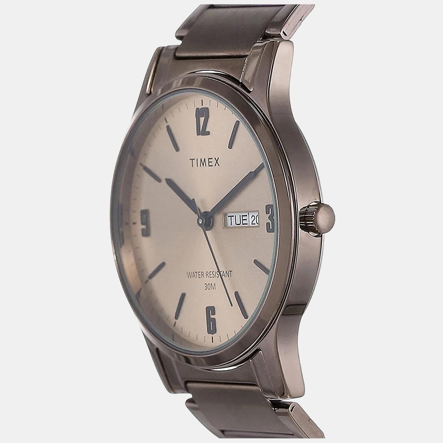 Timex Classics Unisex Quartz Rose Gold Dial Analog Stainless Steel Watch TW00PR265 - view 2
