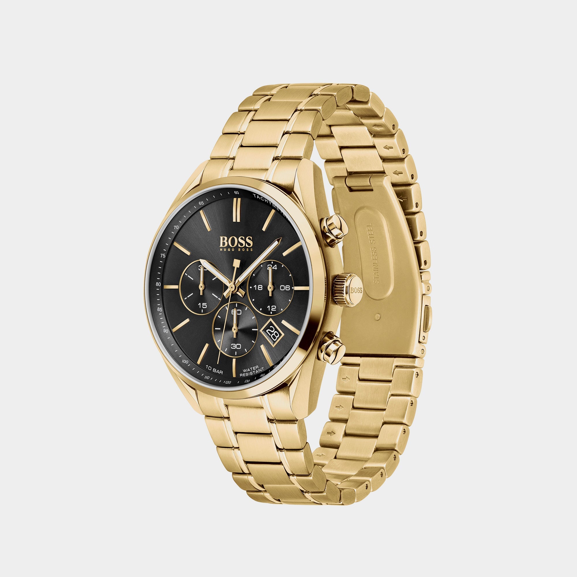 Boss Champion Men Quartz Black Dial Chronograph Stainless Steel Watch 1513848 - view 2