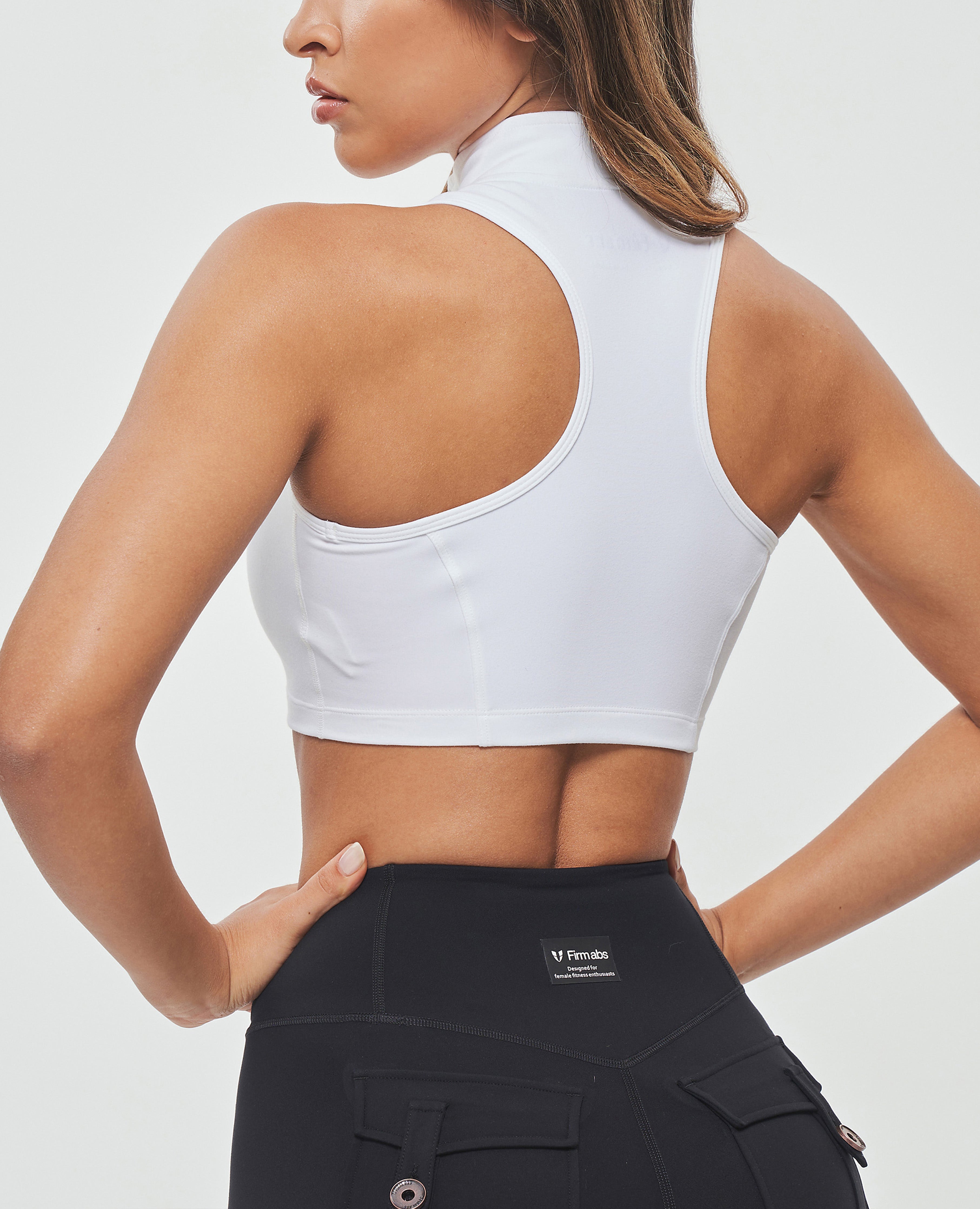 FIRM ABS Cropped Cargo Tank - White - view 2