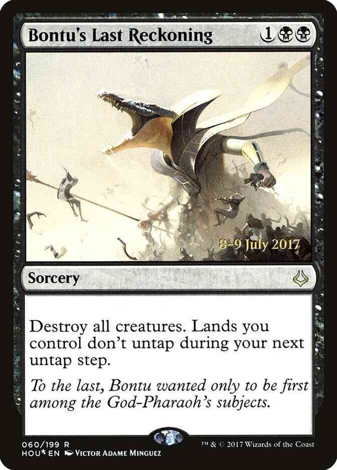 Last reckoning 60s – Magic Bontu's Last Reckoning [60s] [Hour of Devastation Promos] [Foil]