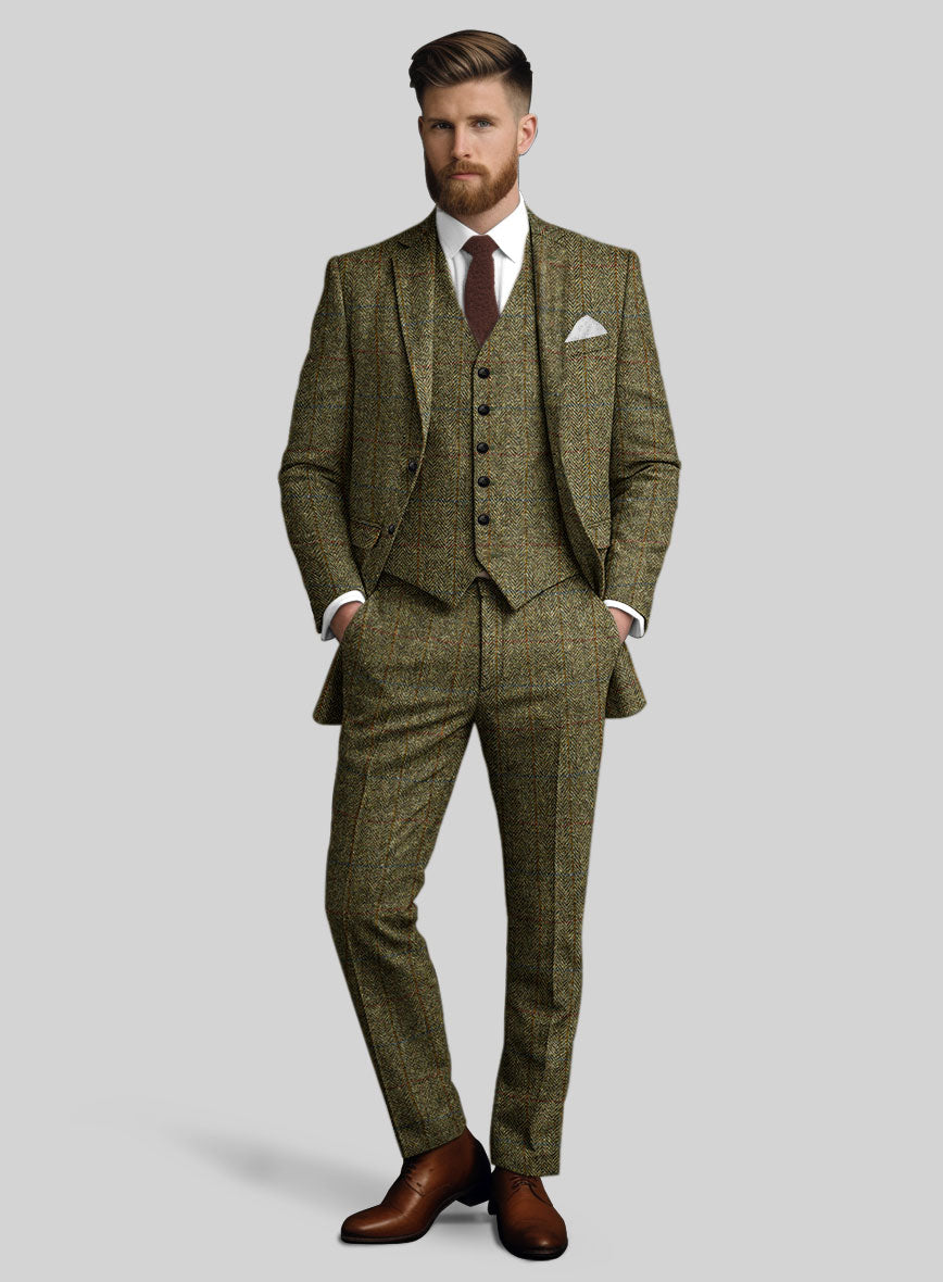 StudioSuits Harris Tweed Ranger Green Suit - view 2